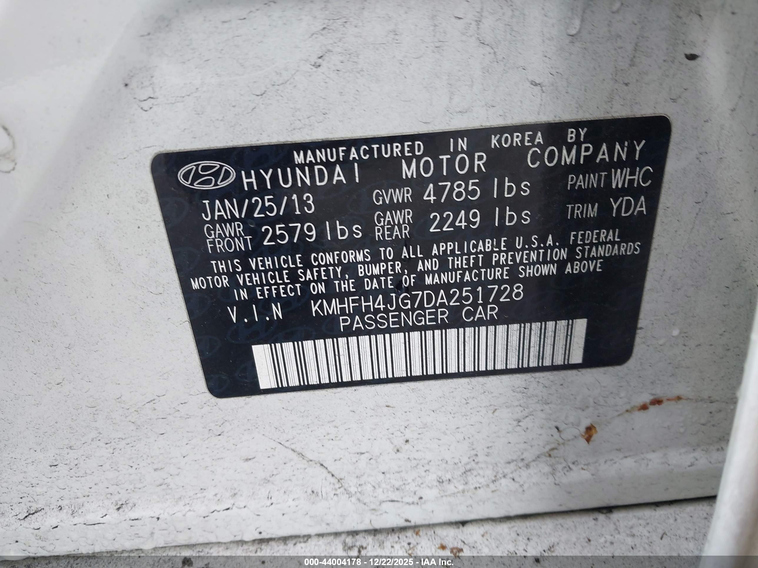 HYUNDAI AZERA image 9
