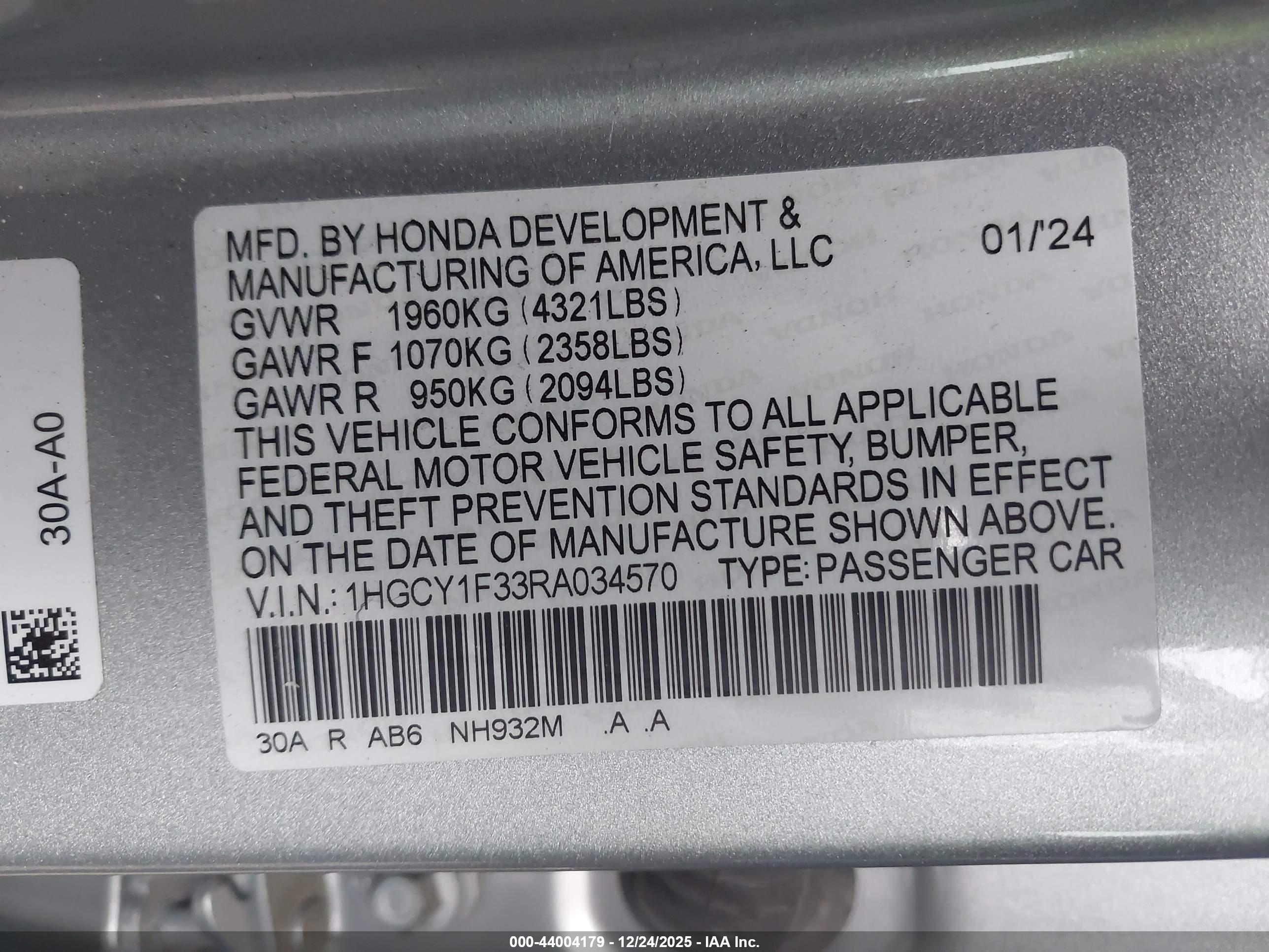 HONDA ACCORD image 9