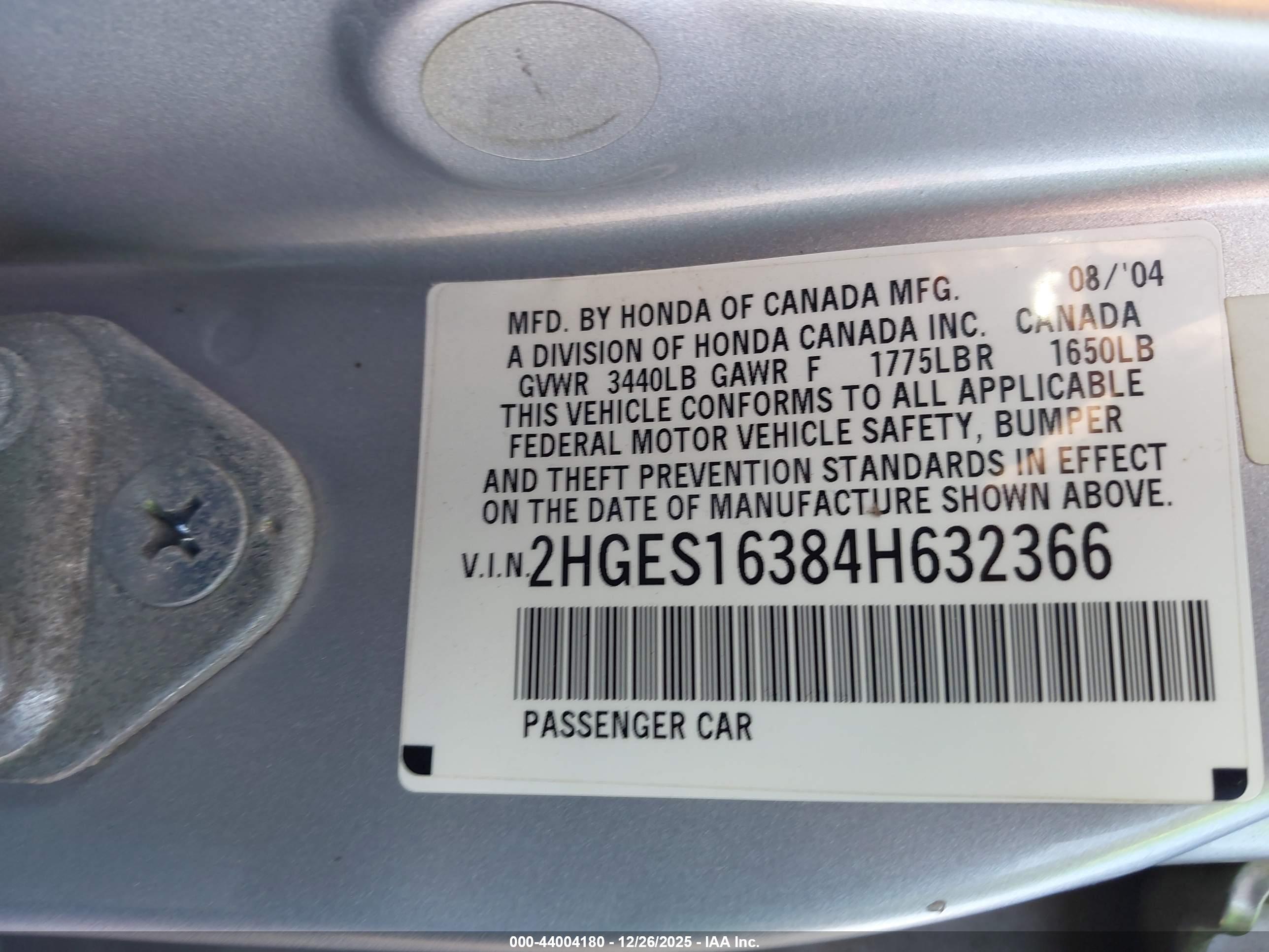 HONDA CIVIC image 9