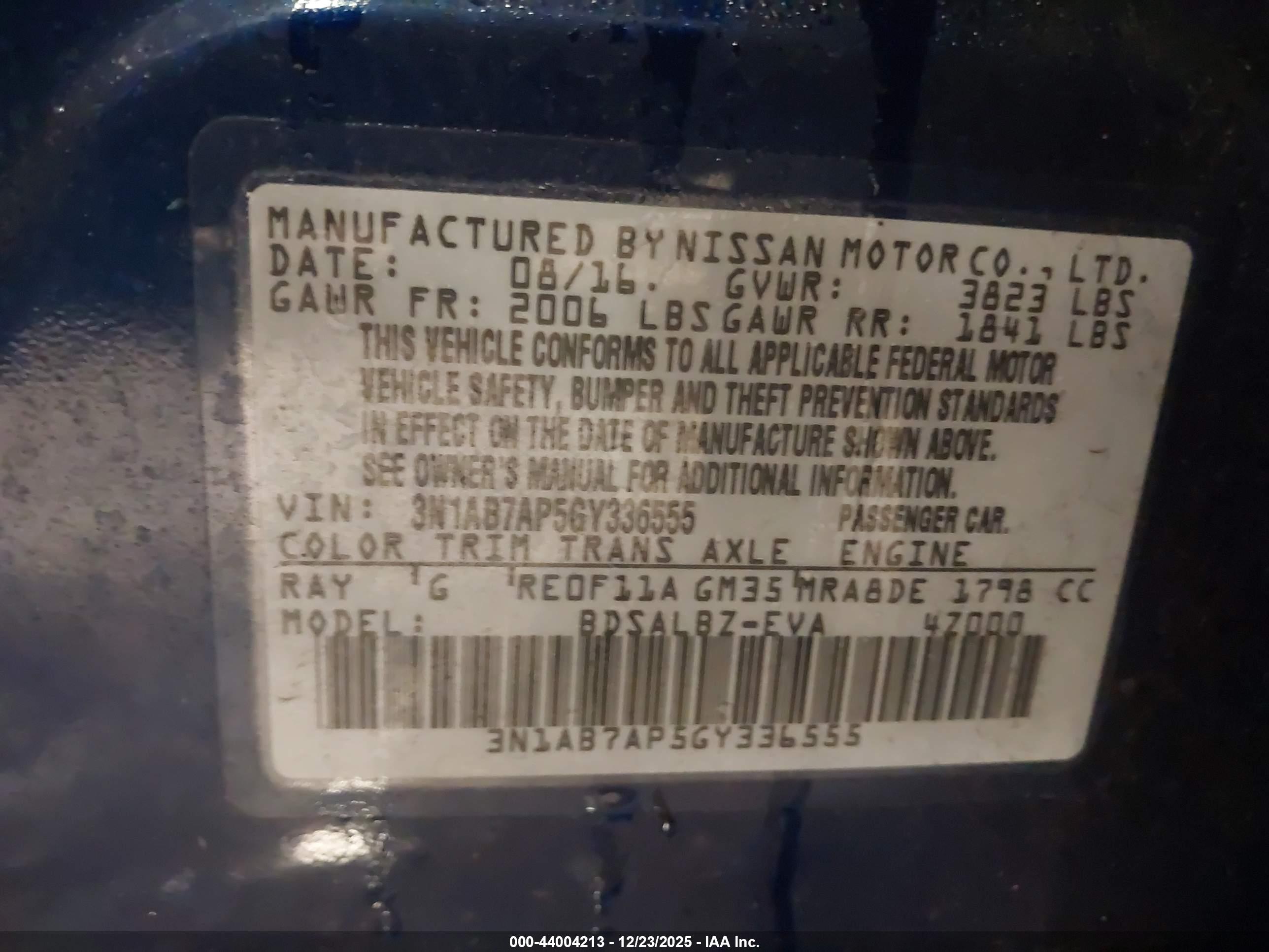 NISSAN SENTRA image 9