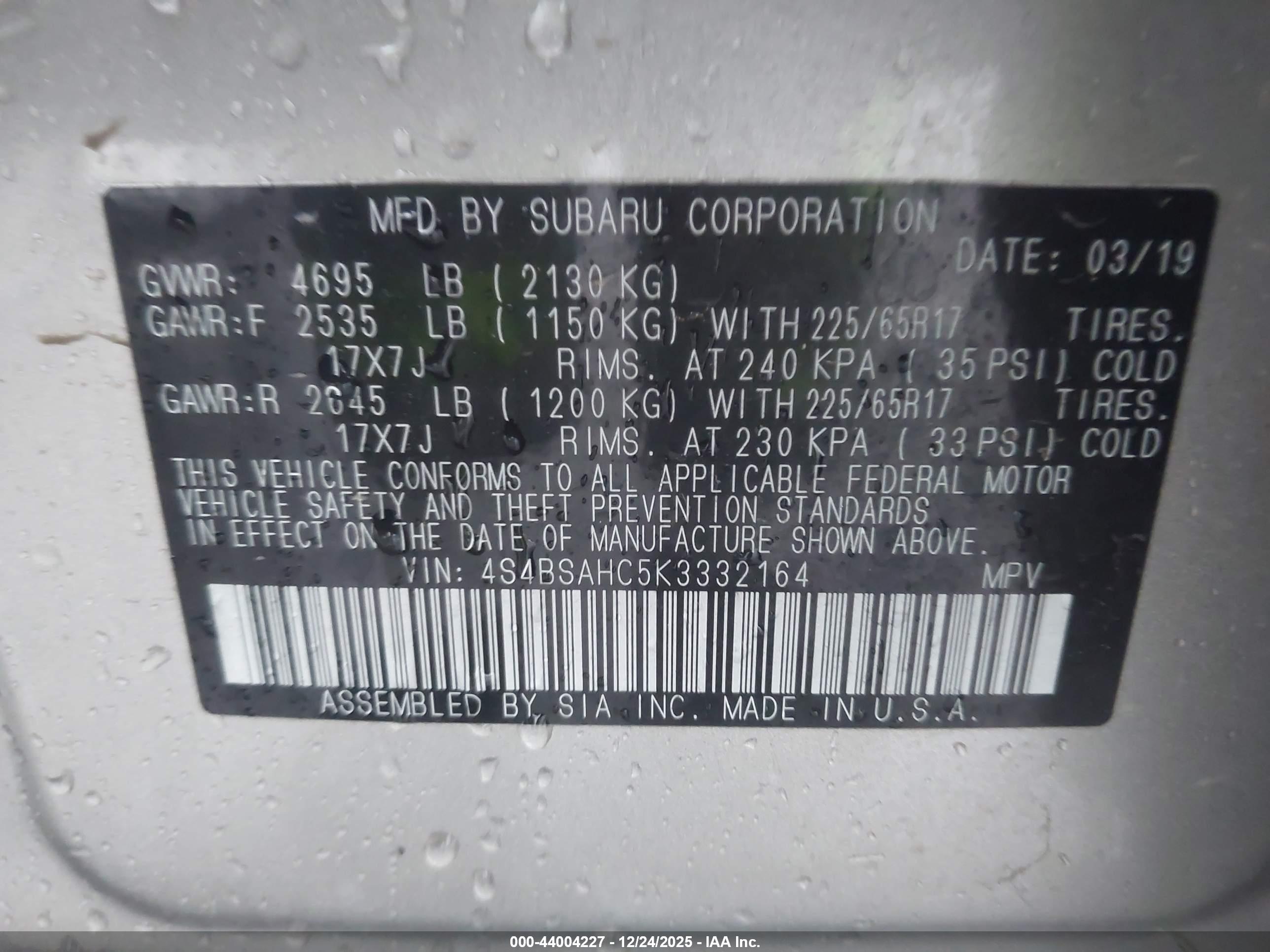 SUBARU OUTBACK image 9