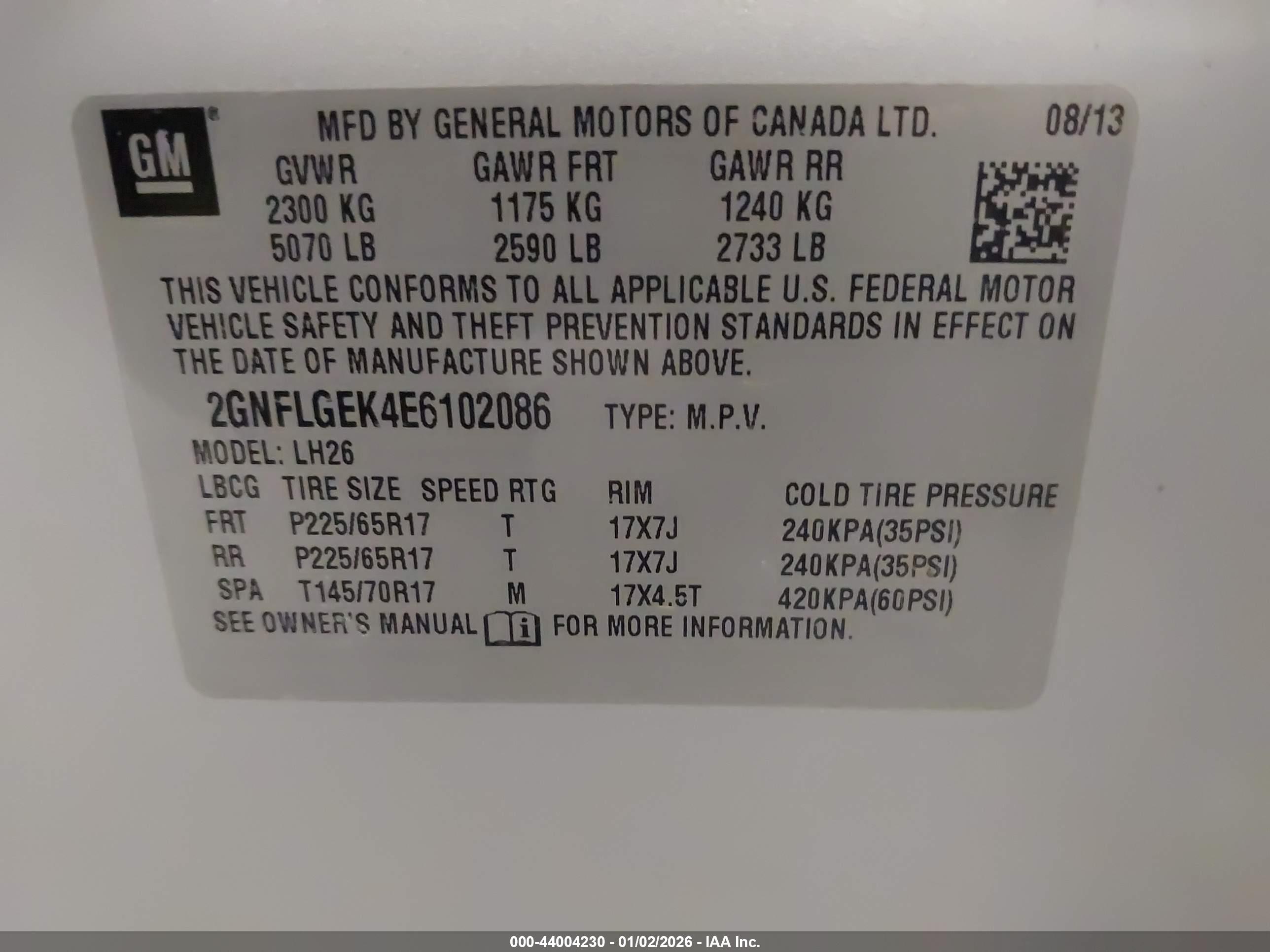 CHEVROLET EQUINOX image 9