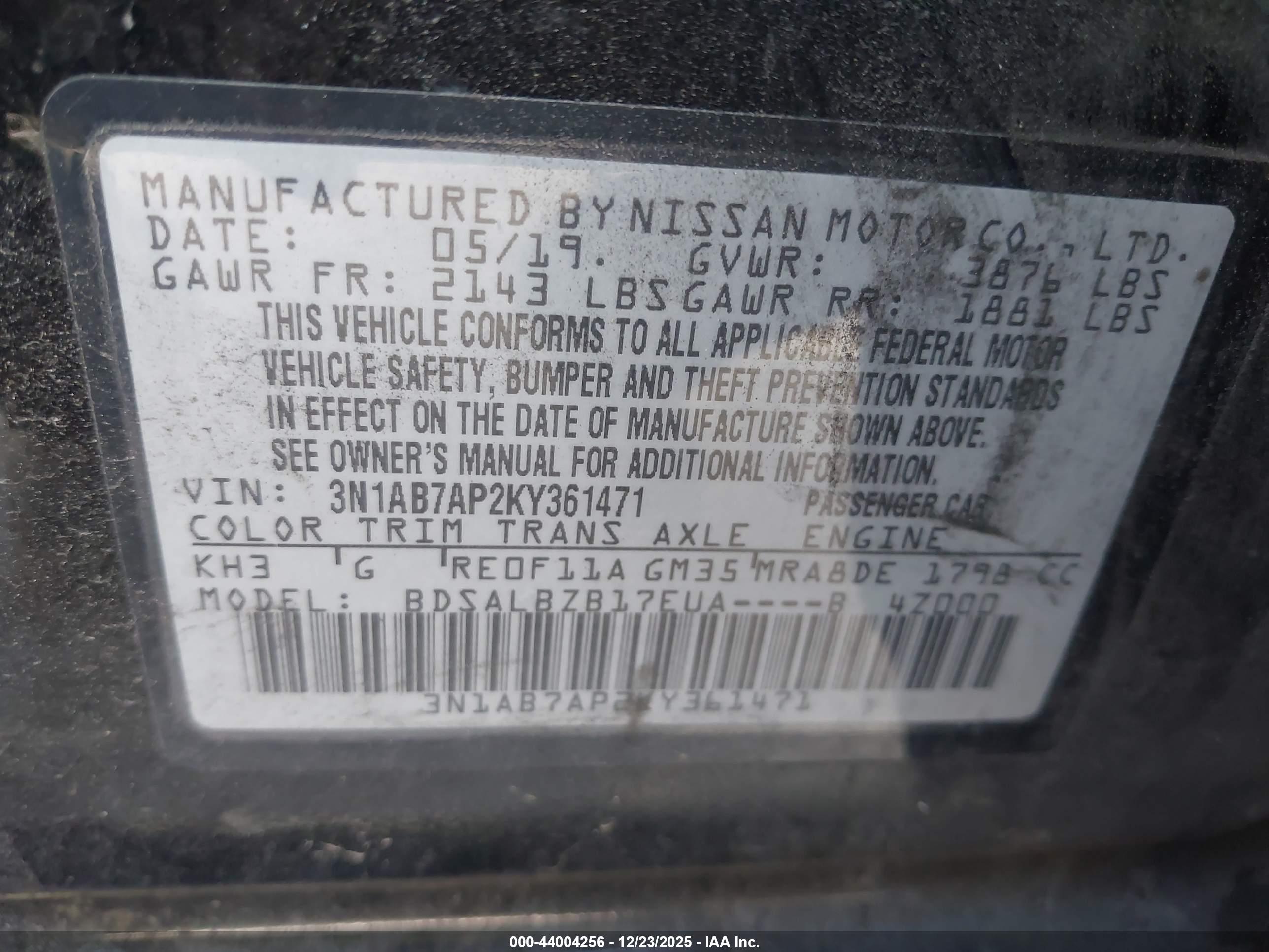 NISSAN SENTRA image 9