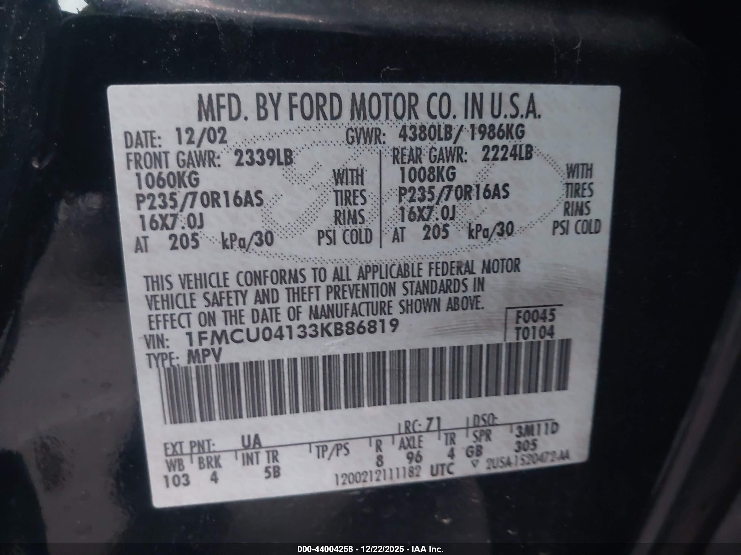 FORD ESCAPE image 9