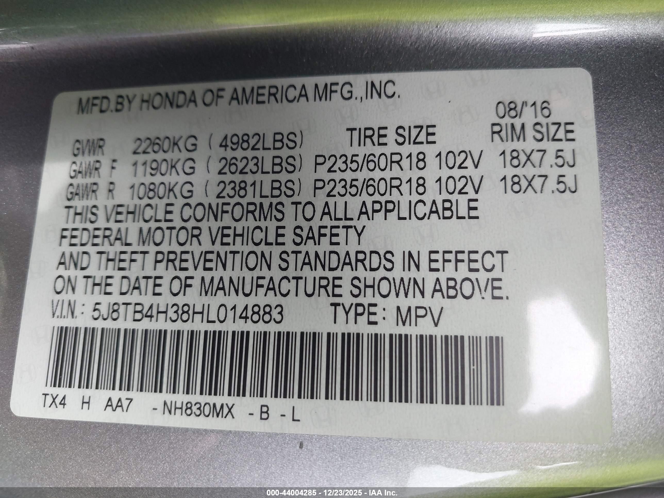ACURA RDX image 9
