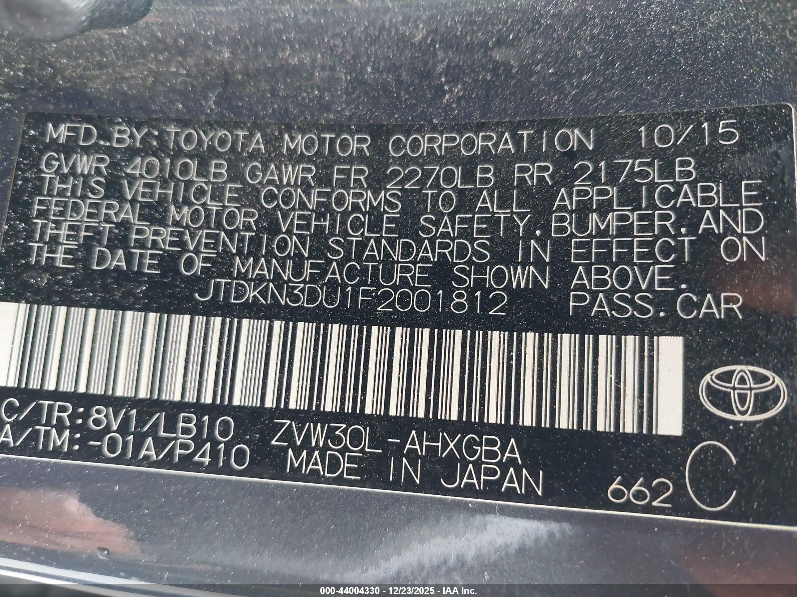 TOYOTA PRIUS image 9