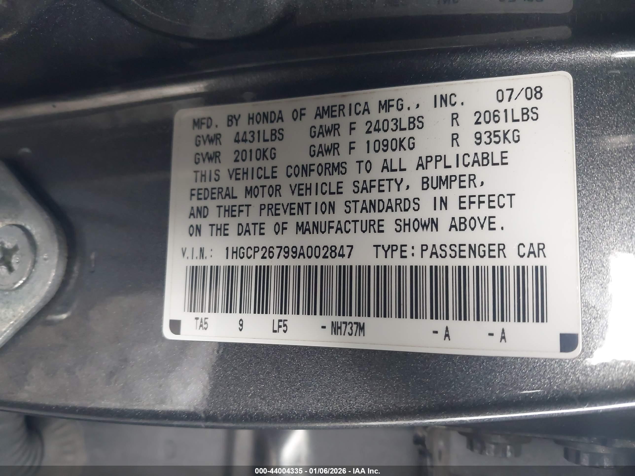HONDA ACCORD image 9