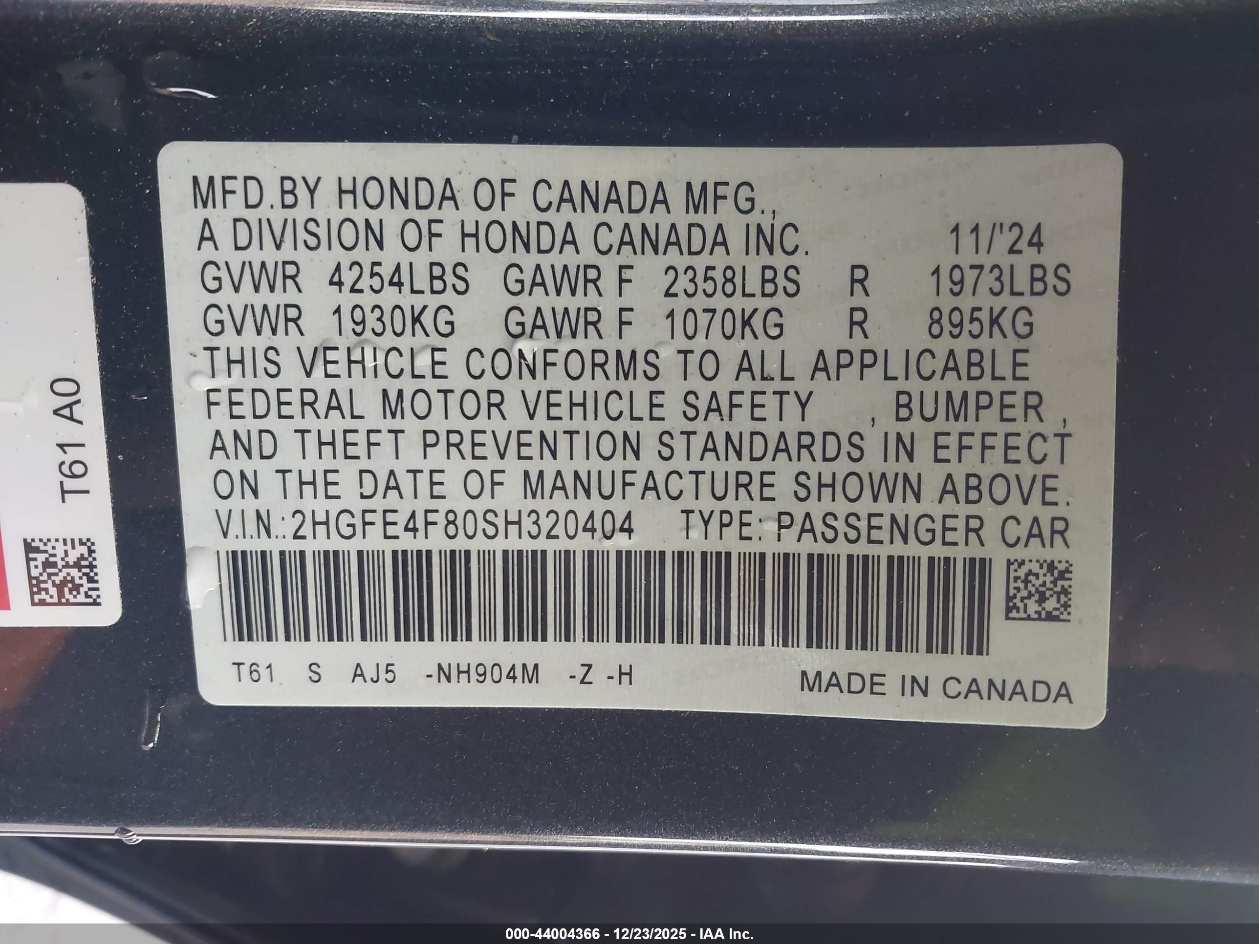 HONDA CIVIC image 9