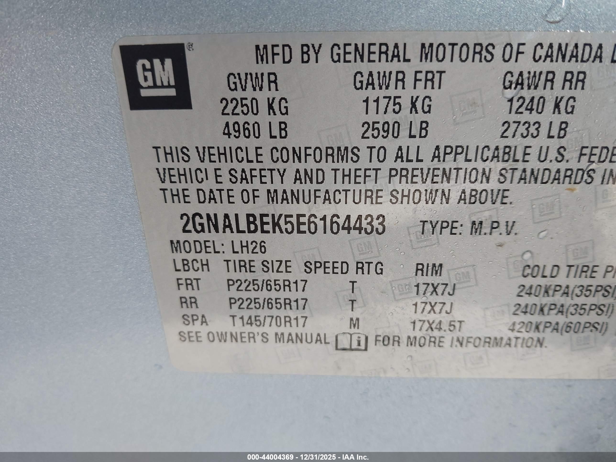 CHEVROLET EQUINOX image 9