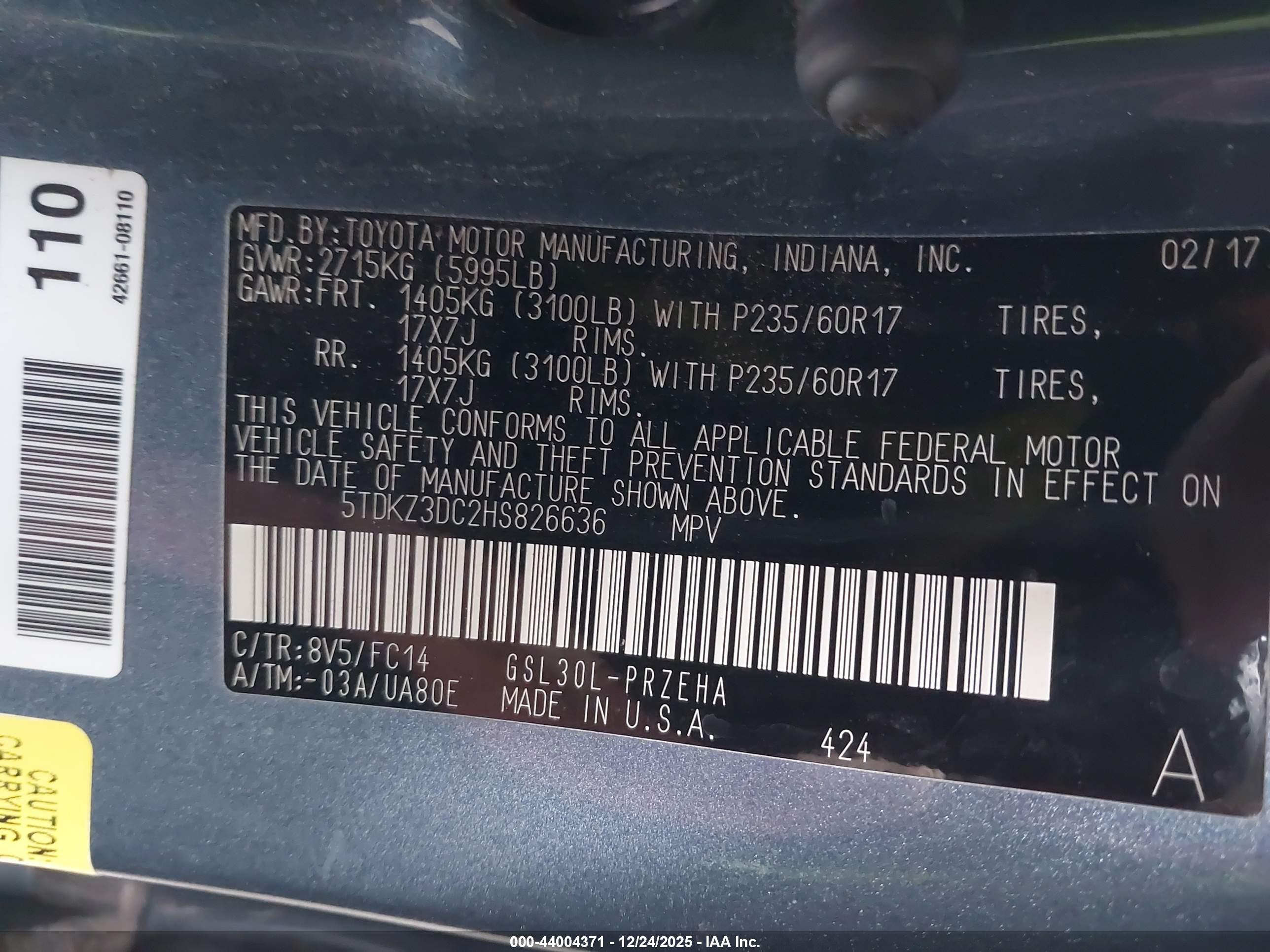 TOYOTA SIENNA image 9