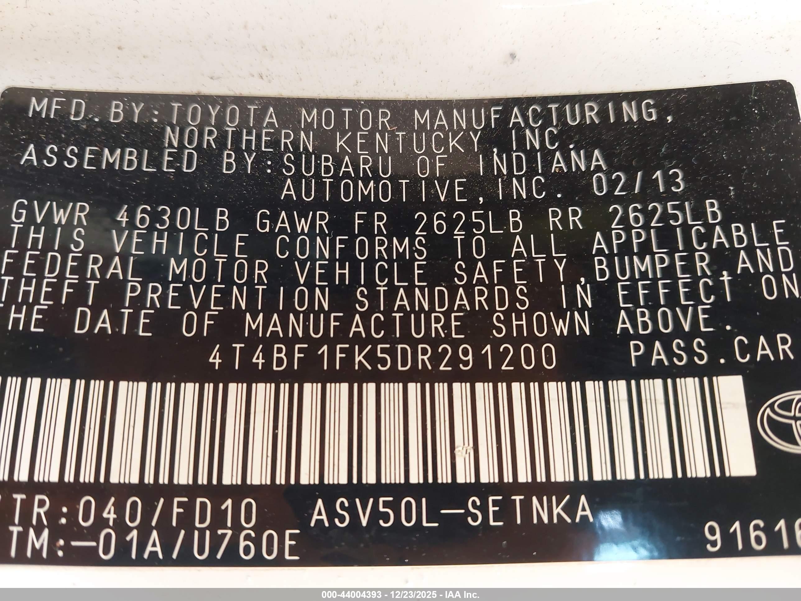 TOYOTA CAMRY image 9