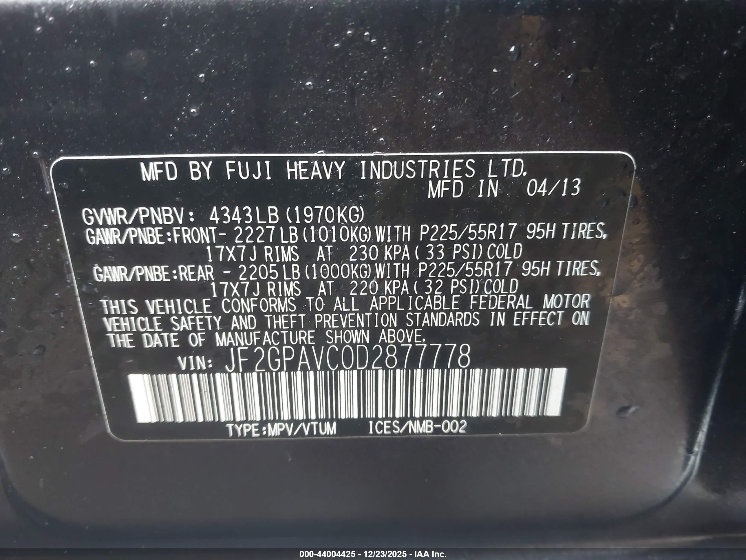 SUBARU XV image 9