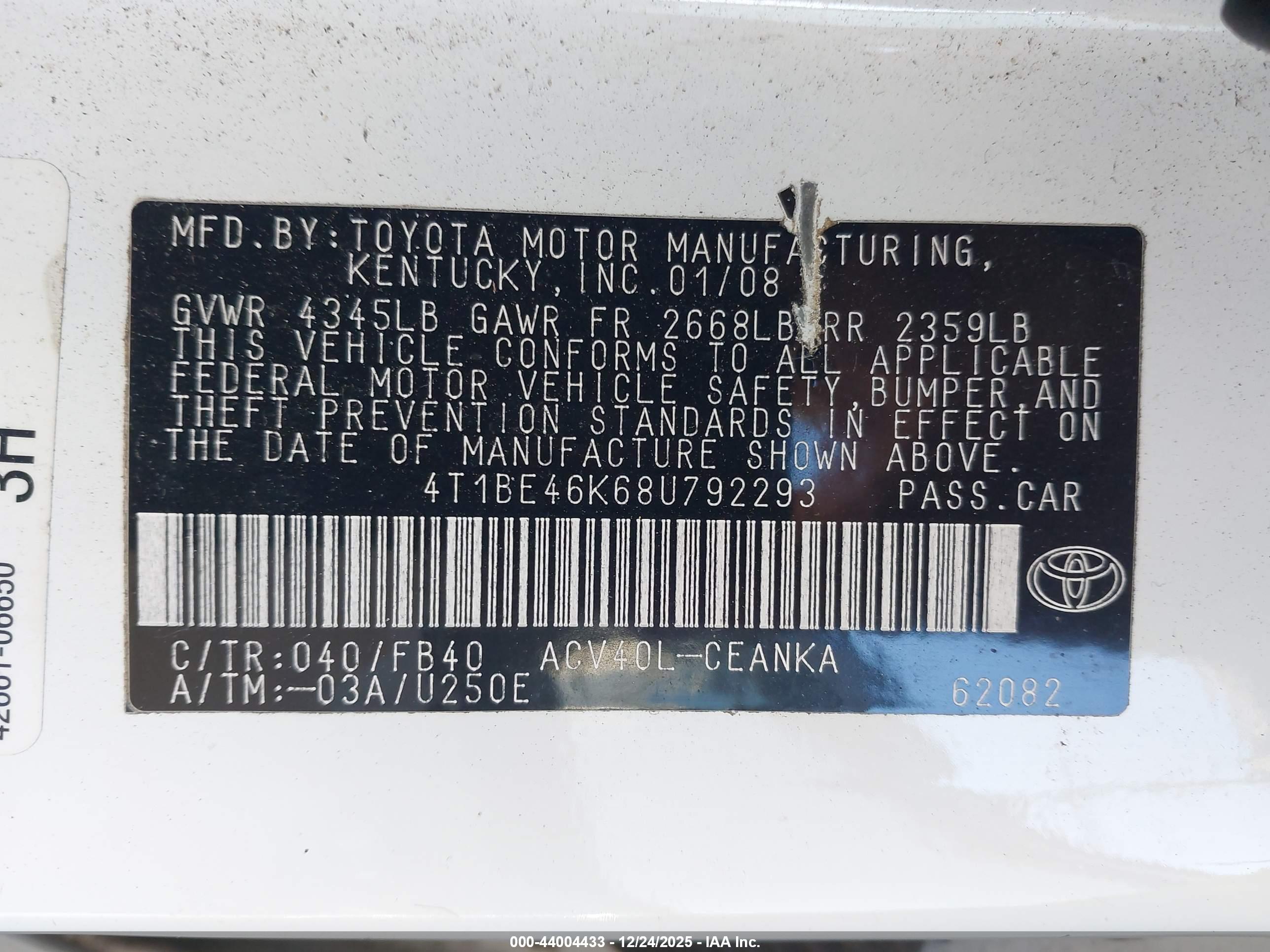 TOYOTA CAMRY image 9