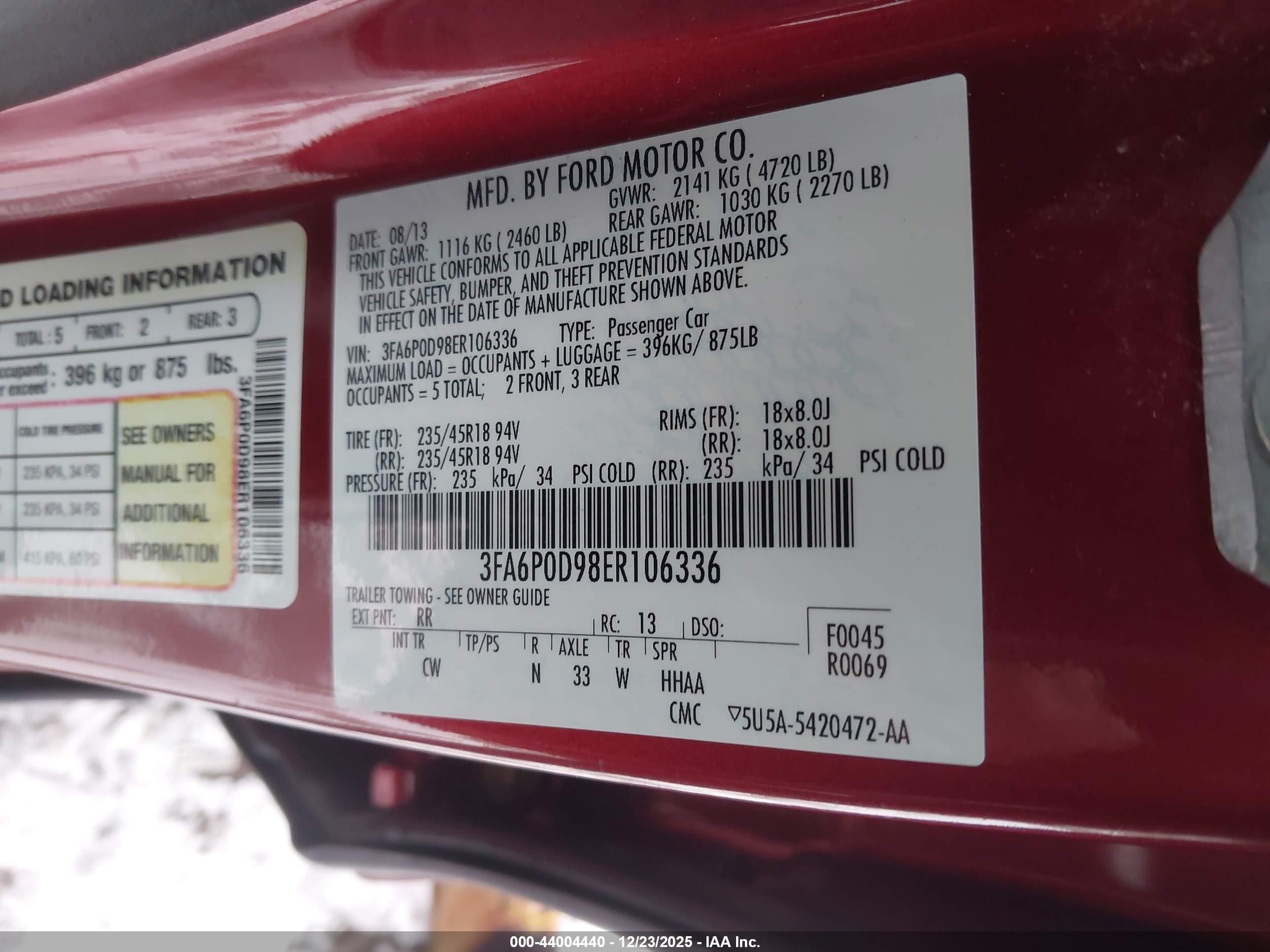 FORD FUSION image 9