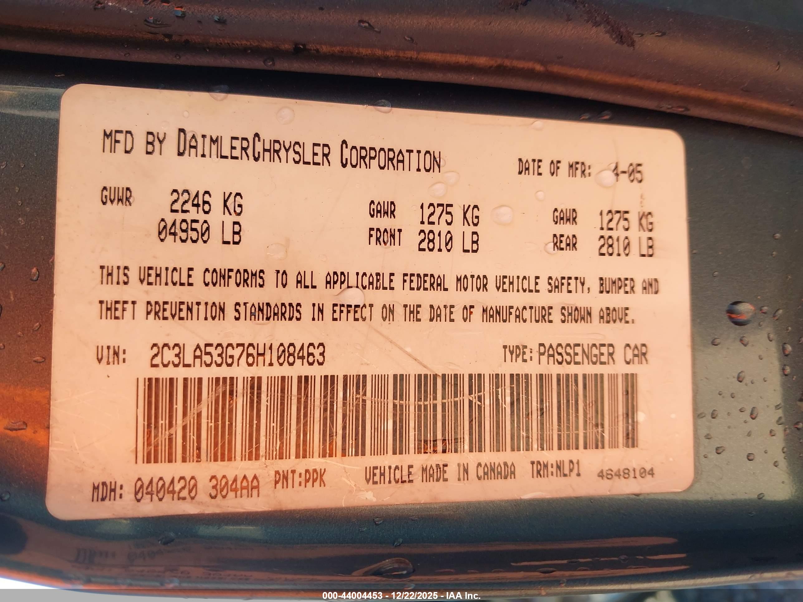 CHRYSLER 300 image 9