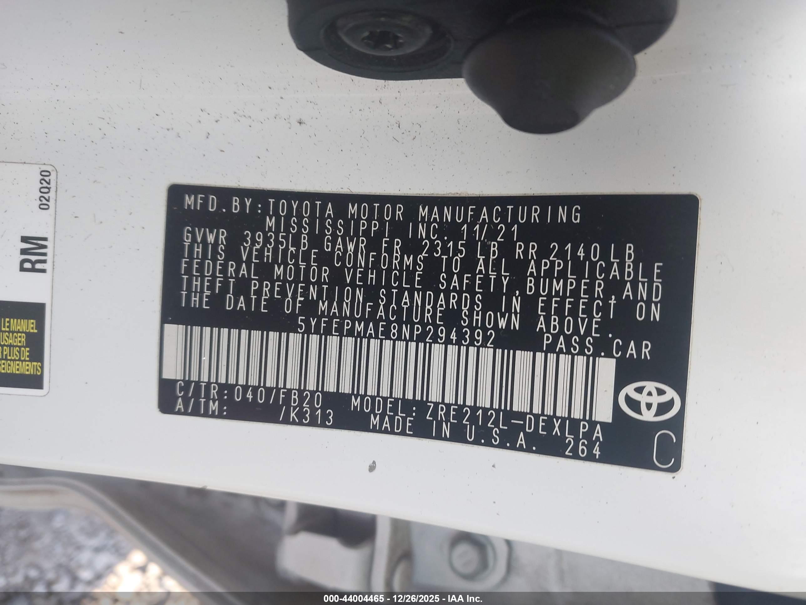 TOYOTA COROLLA image 9