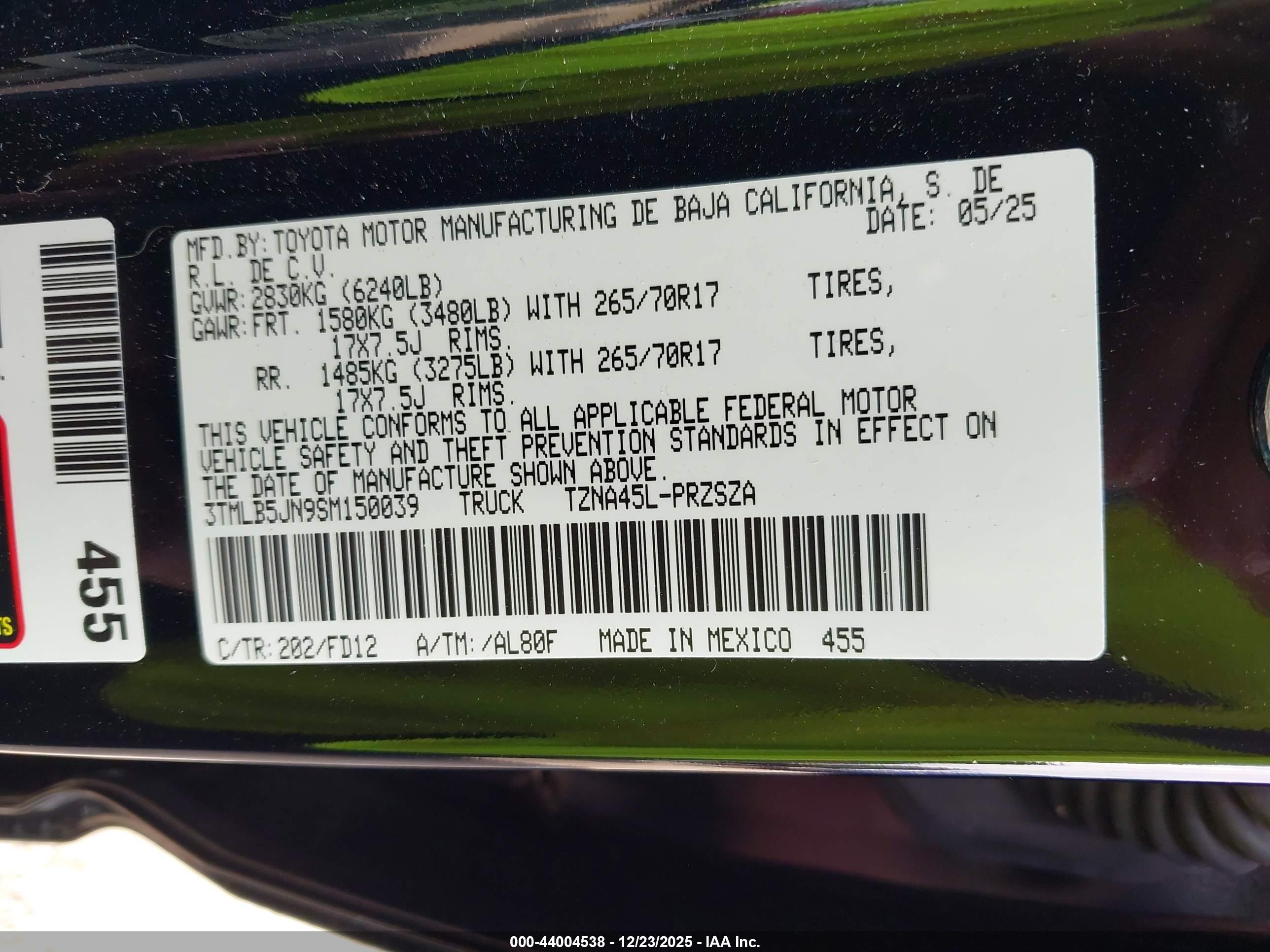 TOYOTA TACOMA image 9