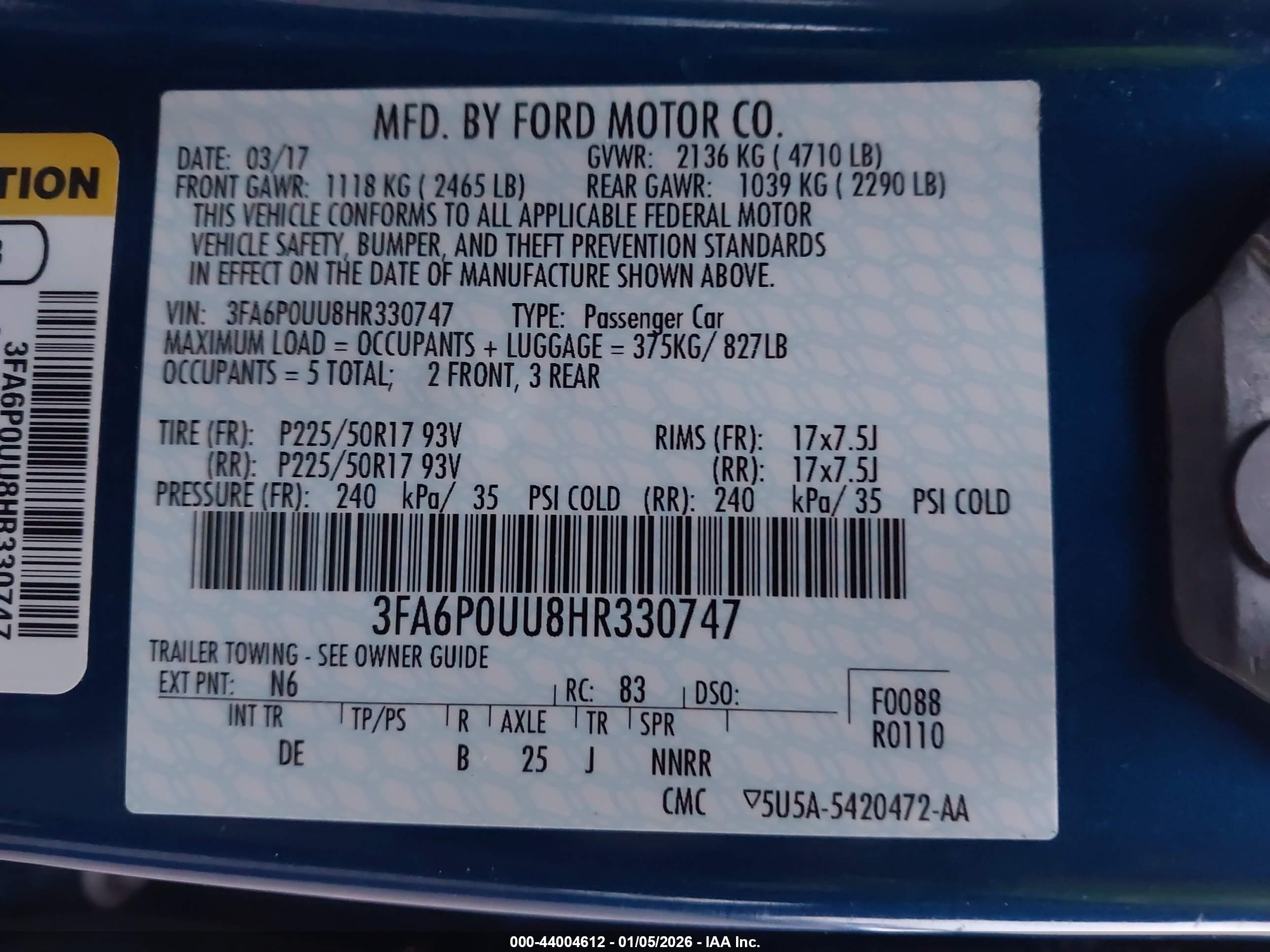 FORD FUSION image 9