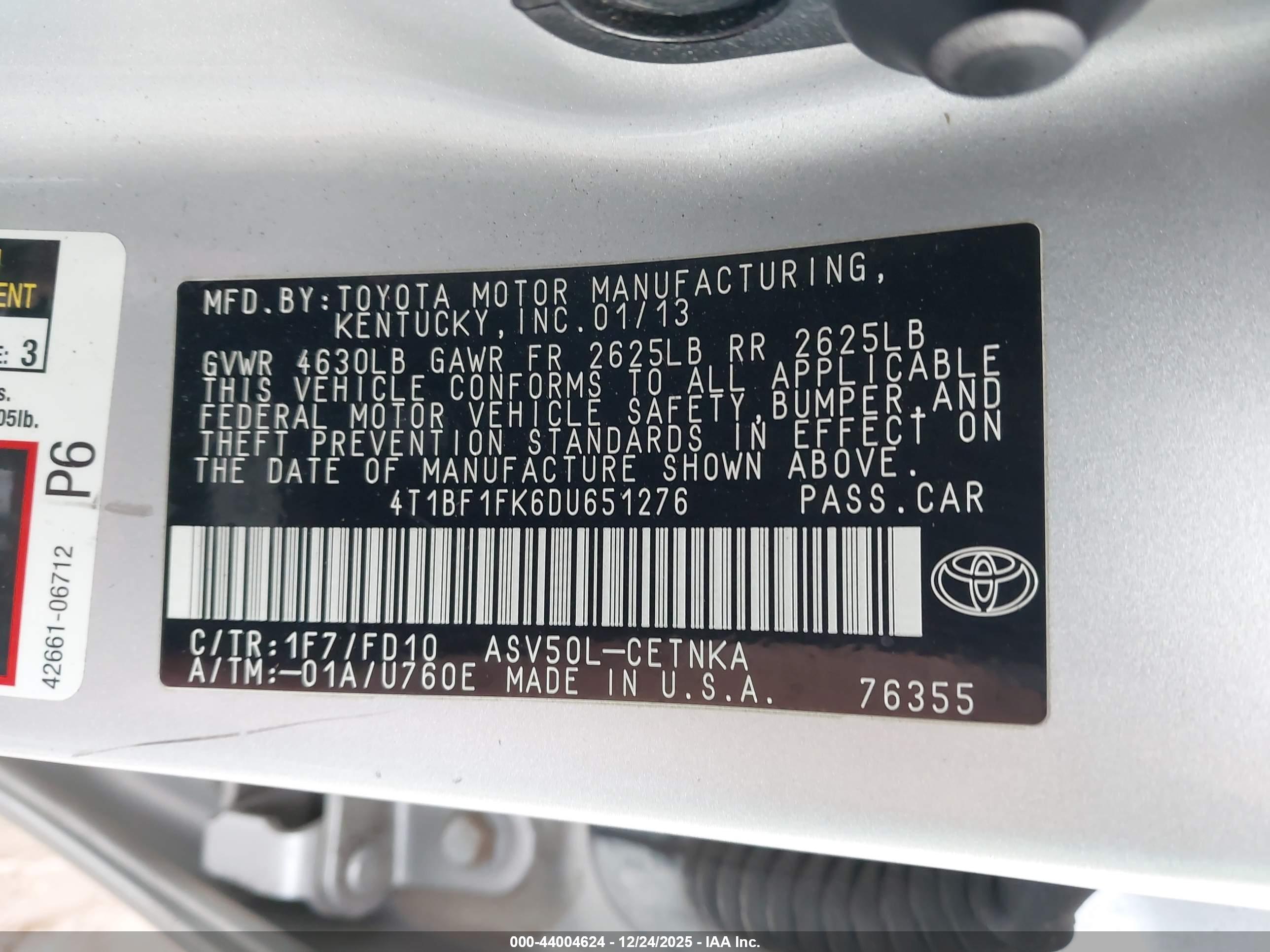 TOYOTA CAMRY image 9