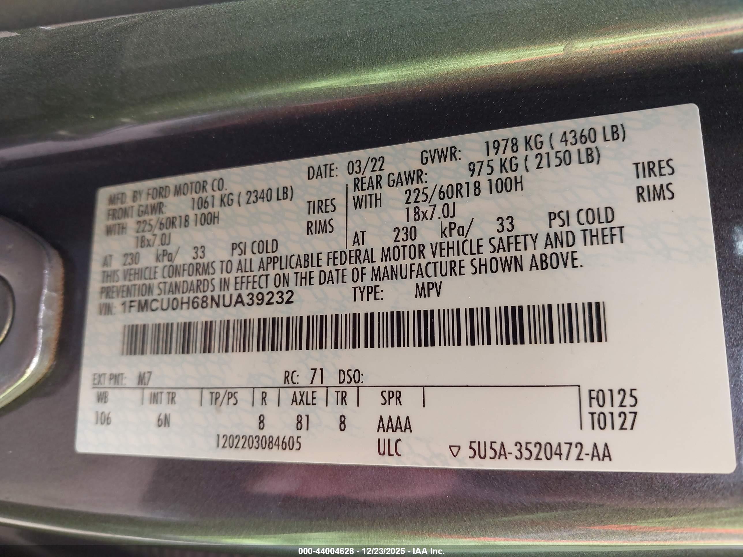 FORD ESCAPE image 9