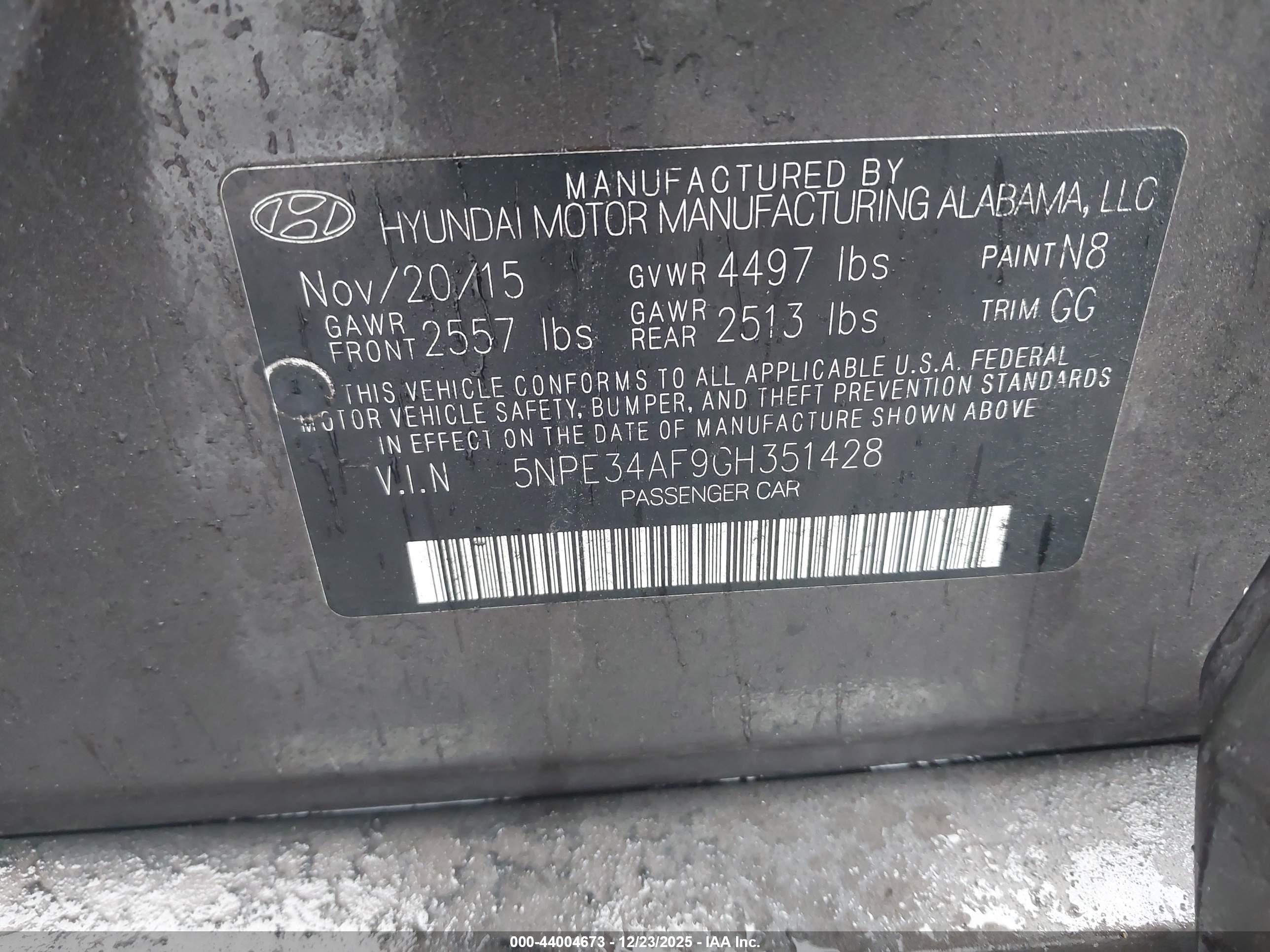 HYUNDAI SONATA image 9