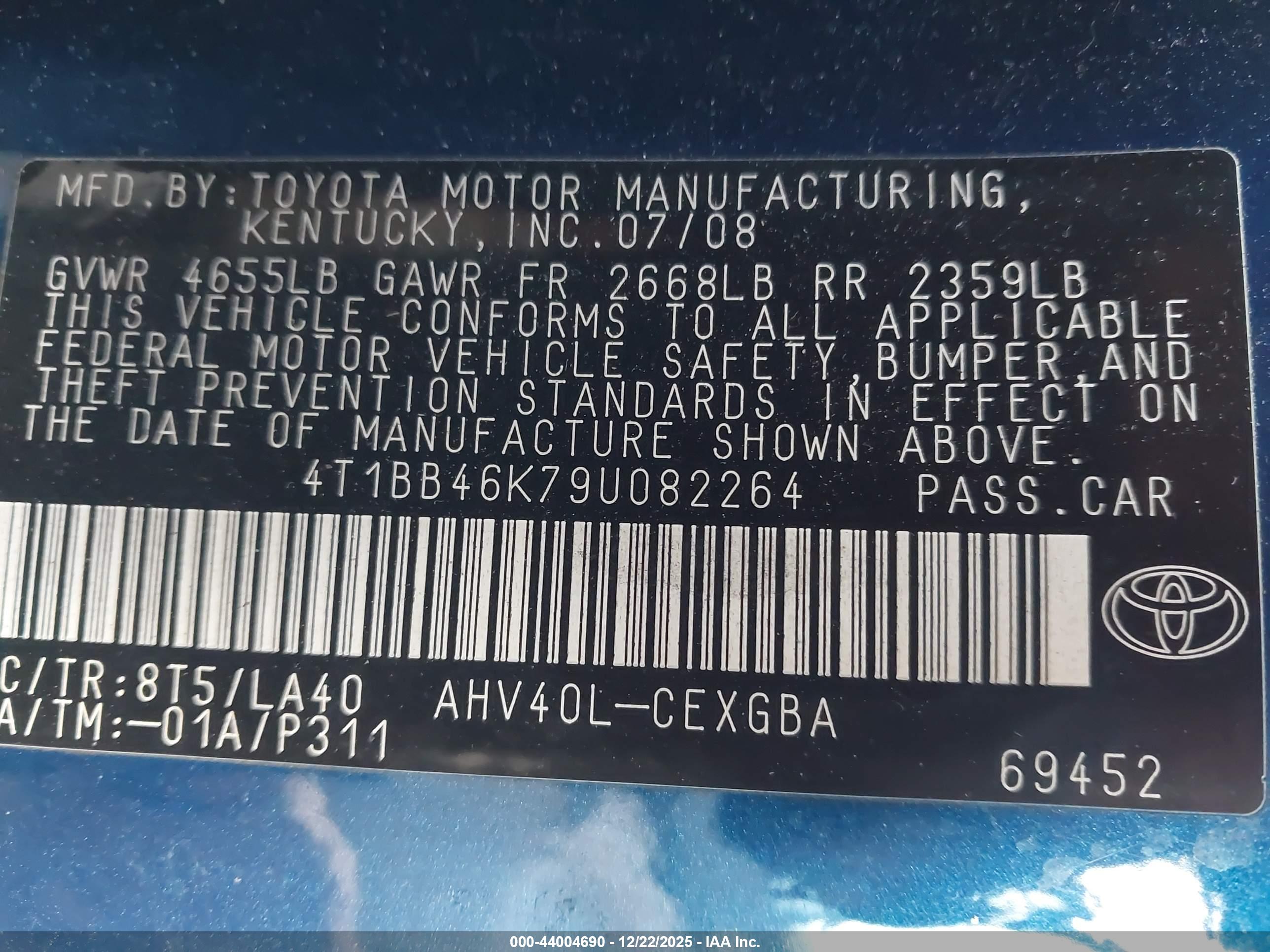TOYOTA CAMRY image 9