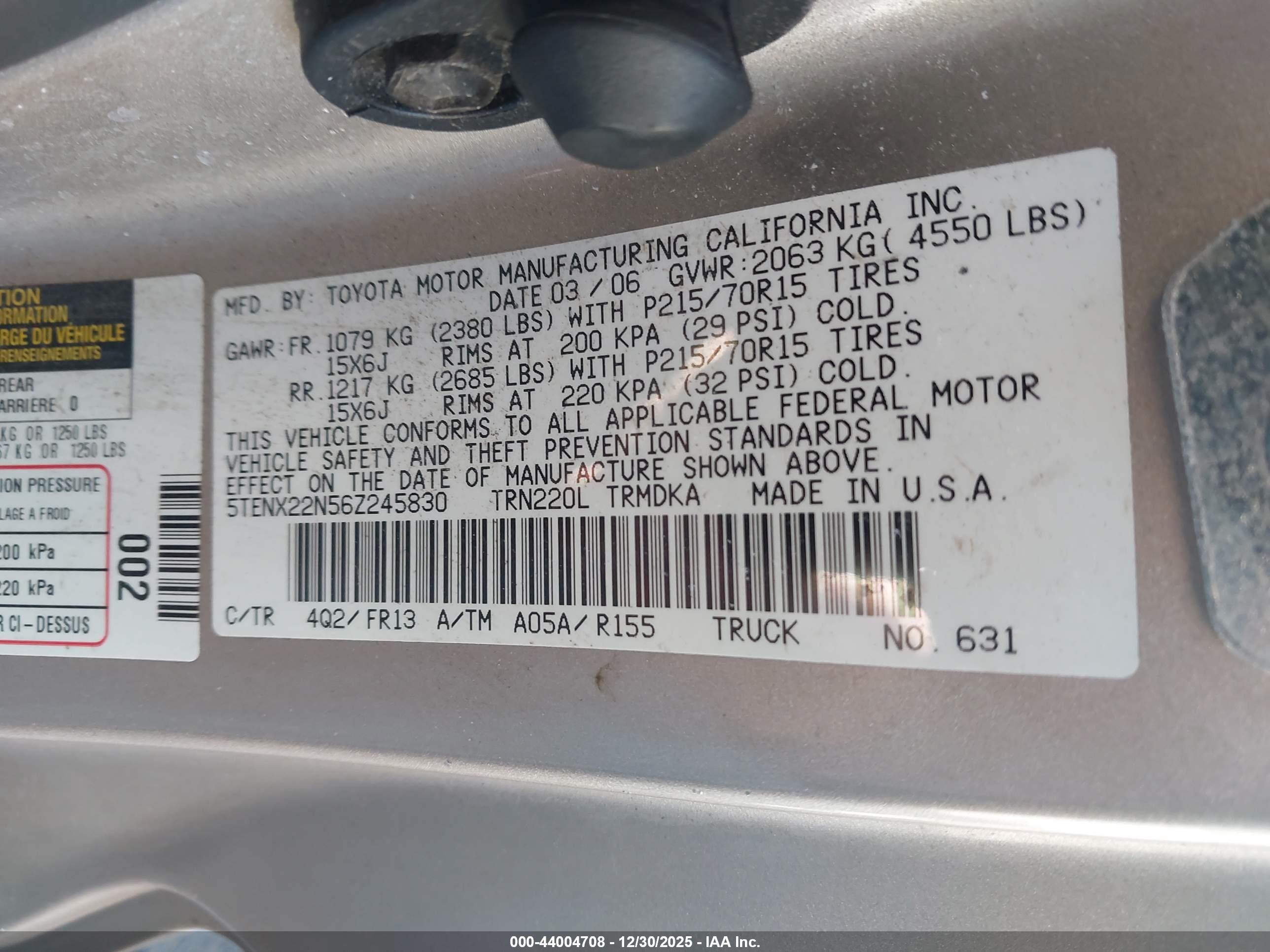 TOYOTA TACOMA image 9