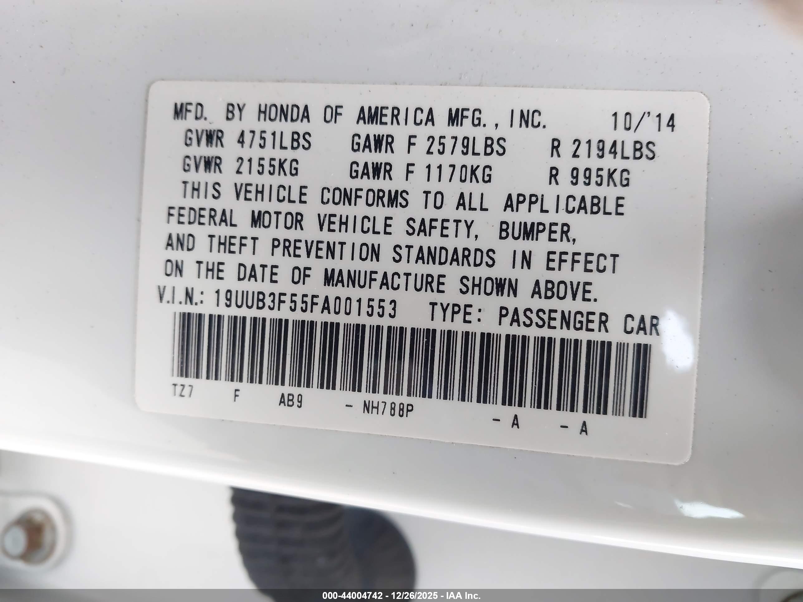 ACURA TLX image 9