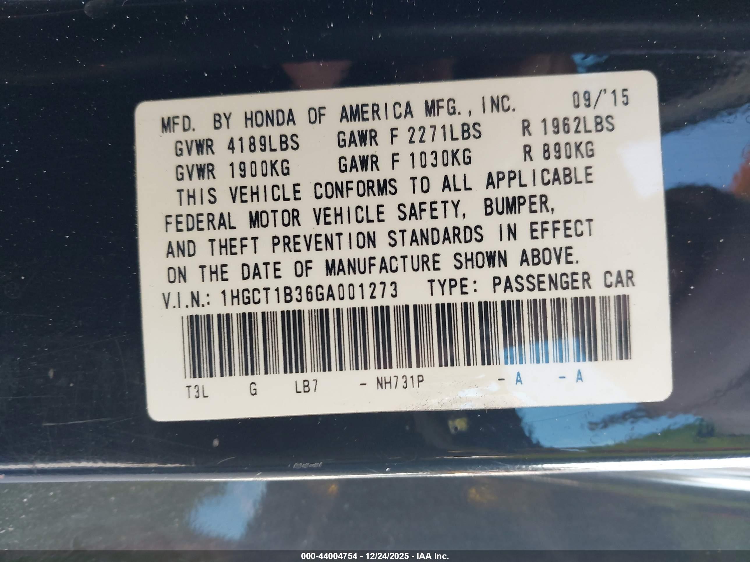 HONDA ACCORD image 9