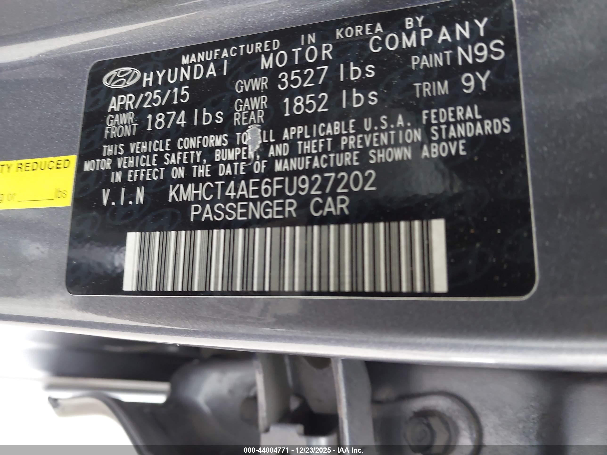 HYUNDAI ACCENT image 9