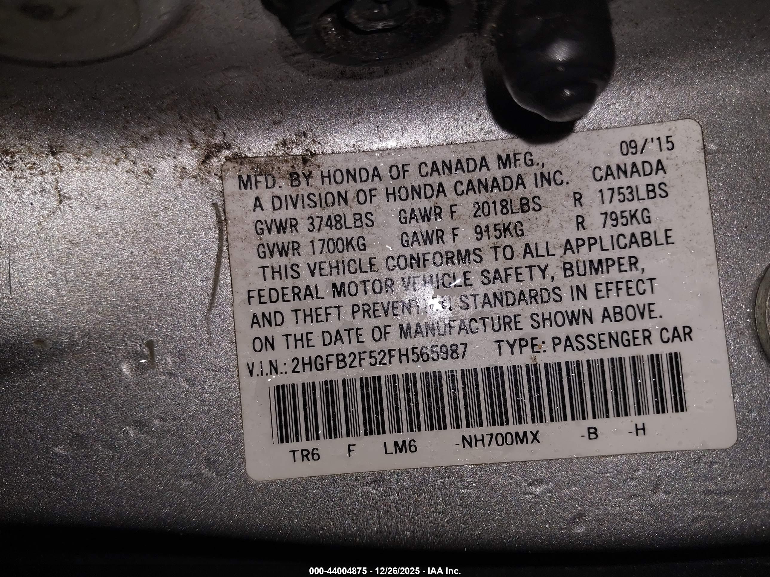 HONDA CIVIC image 9