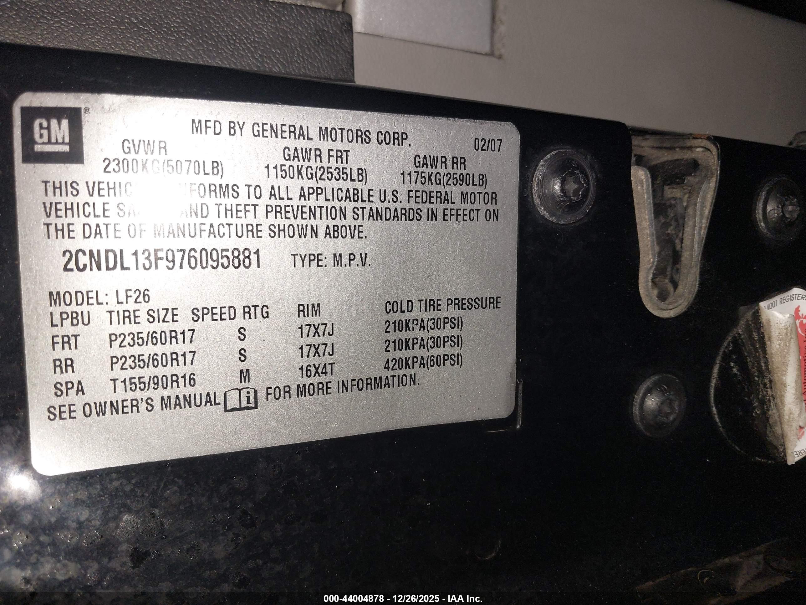 CHEVROLET EQUINOX image 9