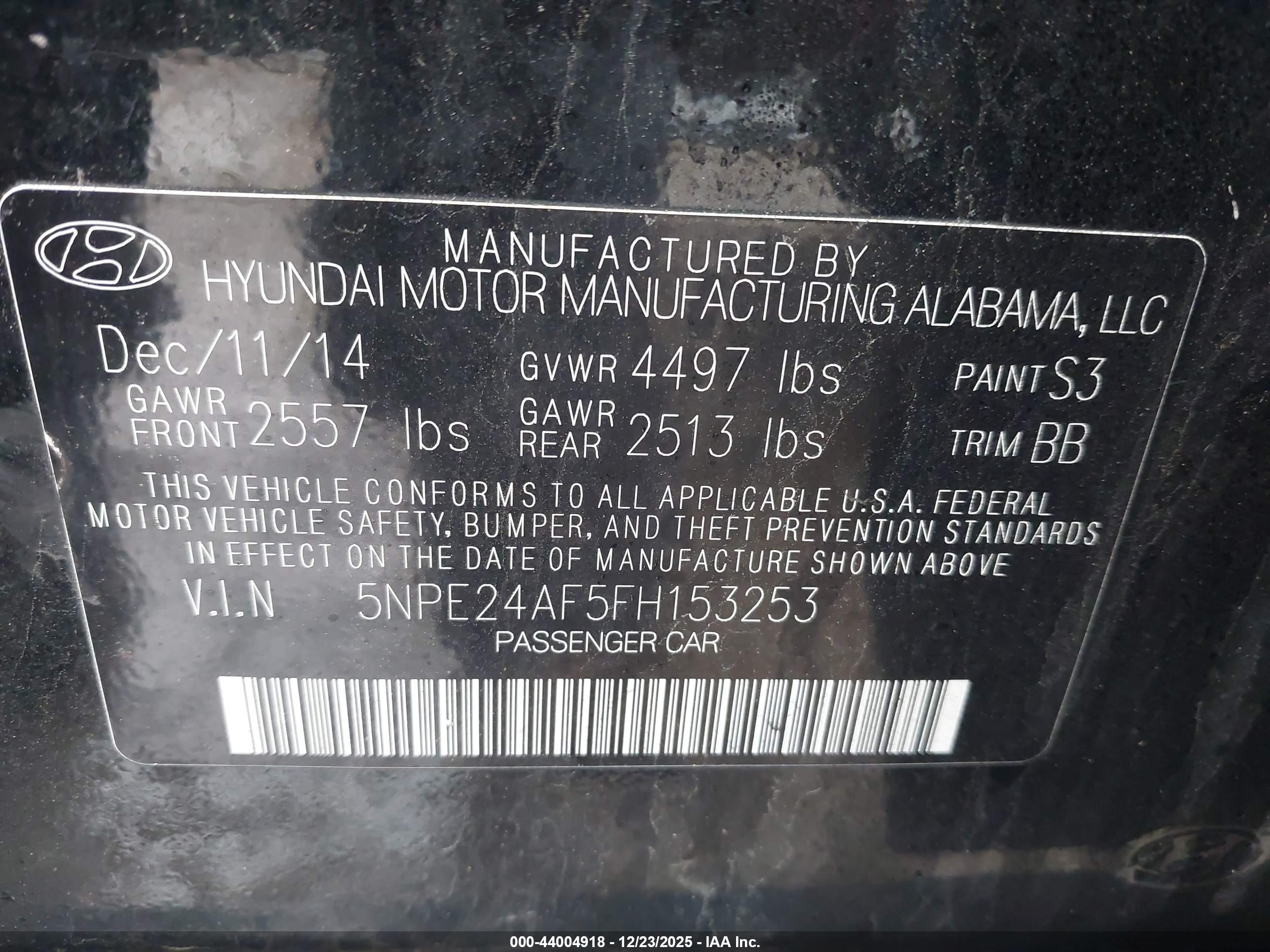 HYUNDAI SONATA image 9