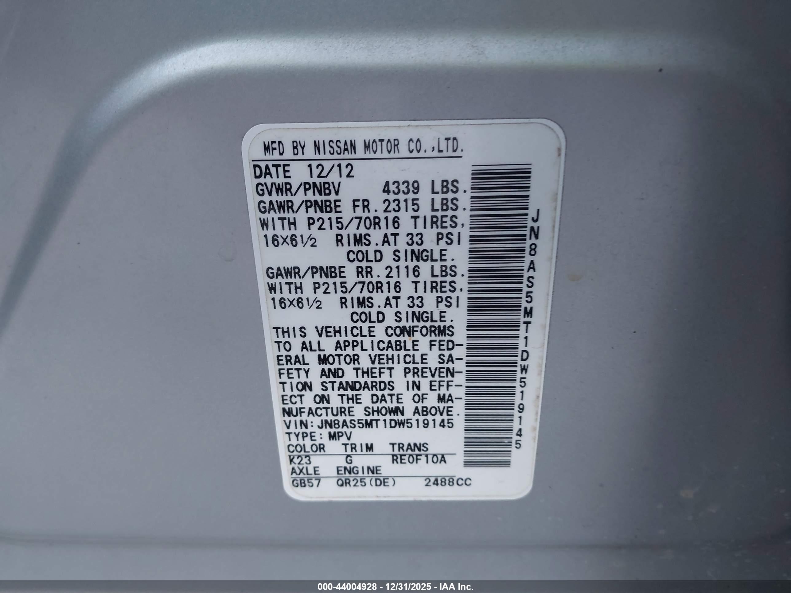 NISSAN ROGUE image 9