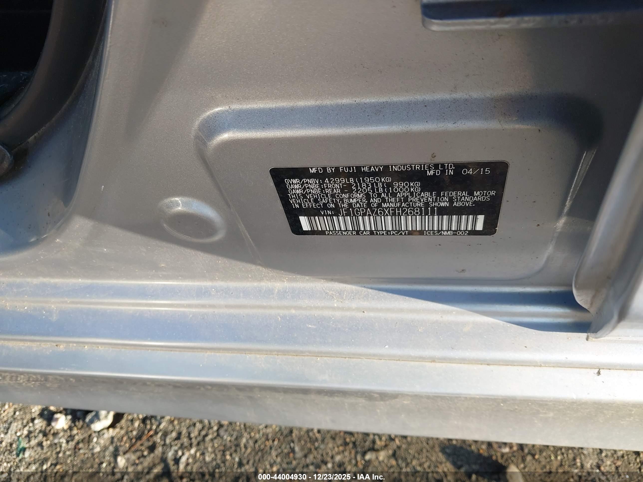 SUBARU IMPREZA image 9