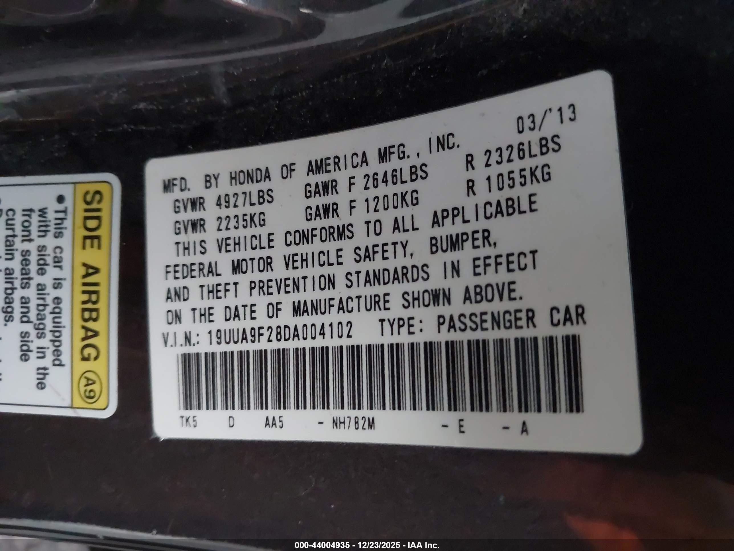 ACURA TL image 9