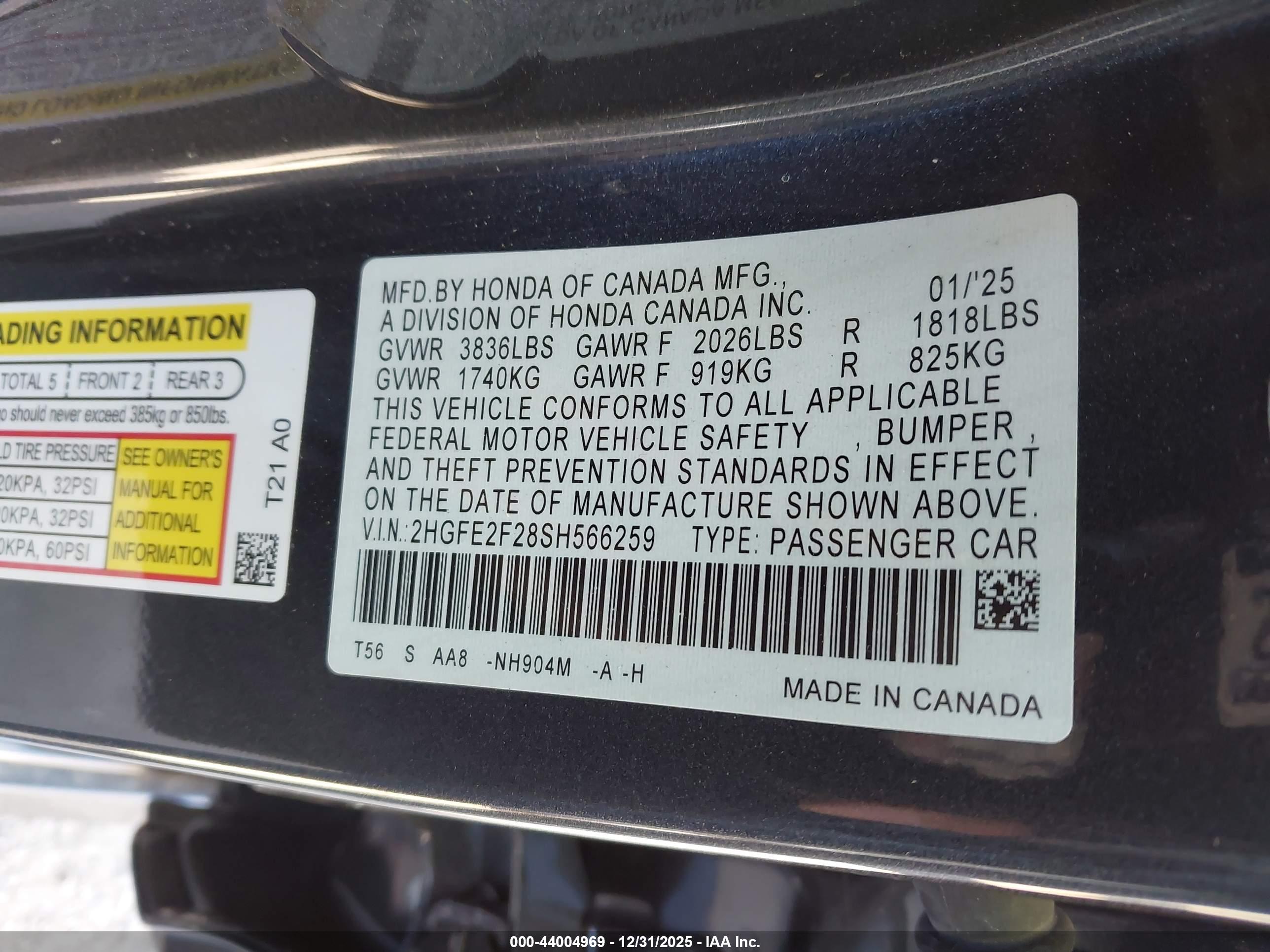 HONDA CIVIC image 9