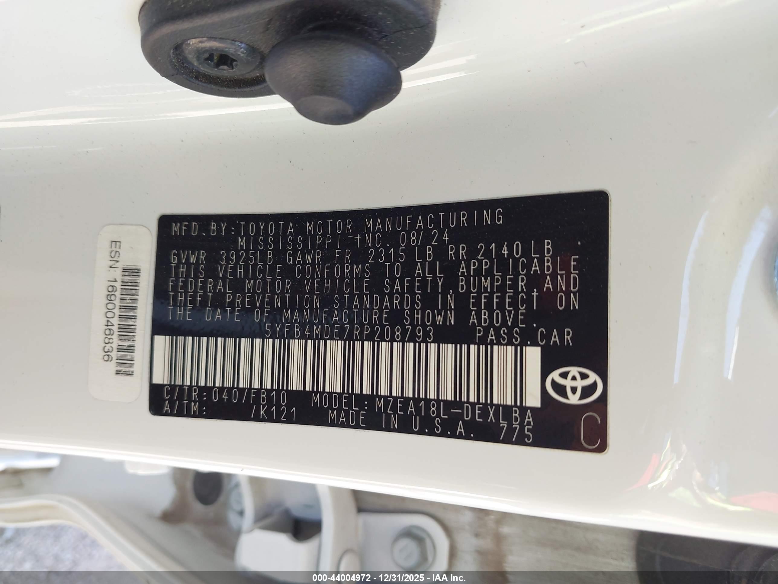 TOYOTA COROLLA image 9
