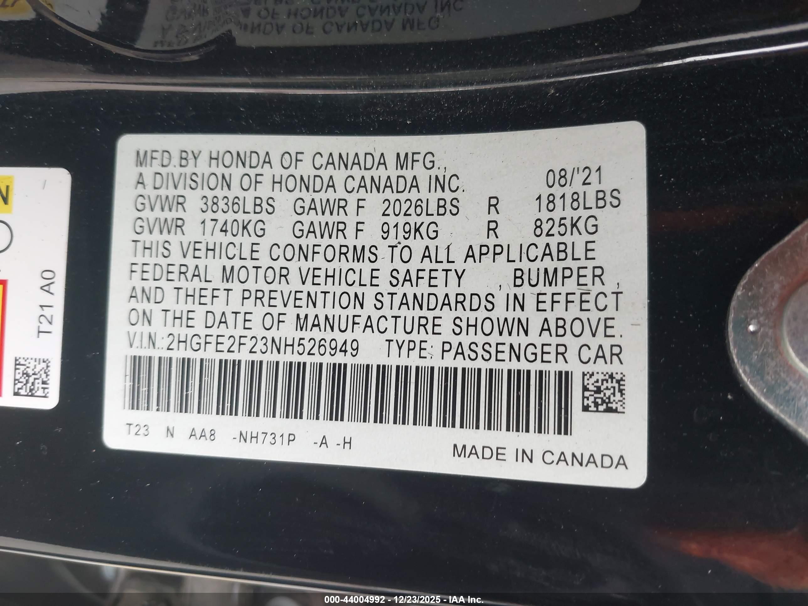 HONDA CIVIC image 9
