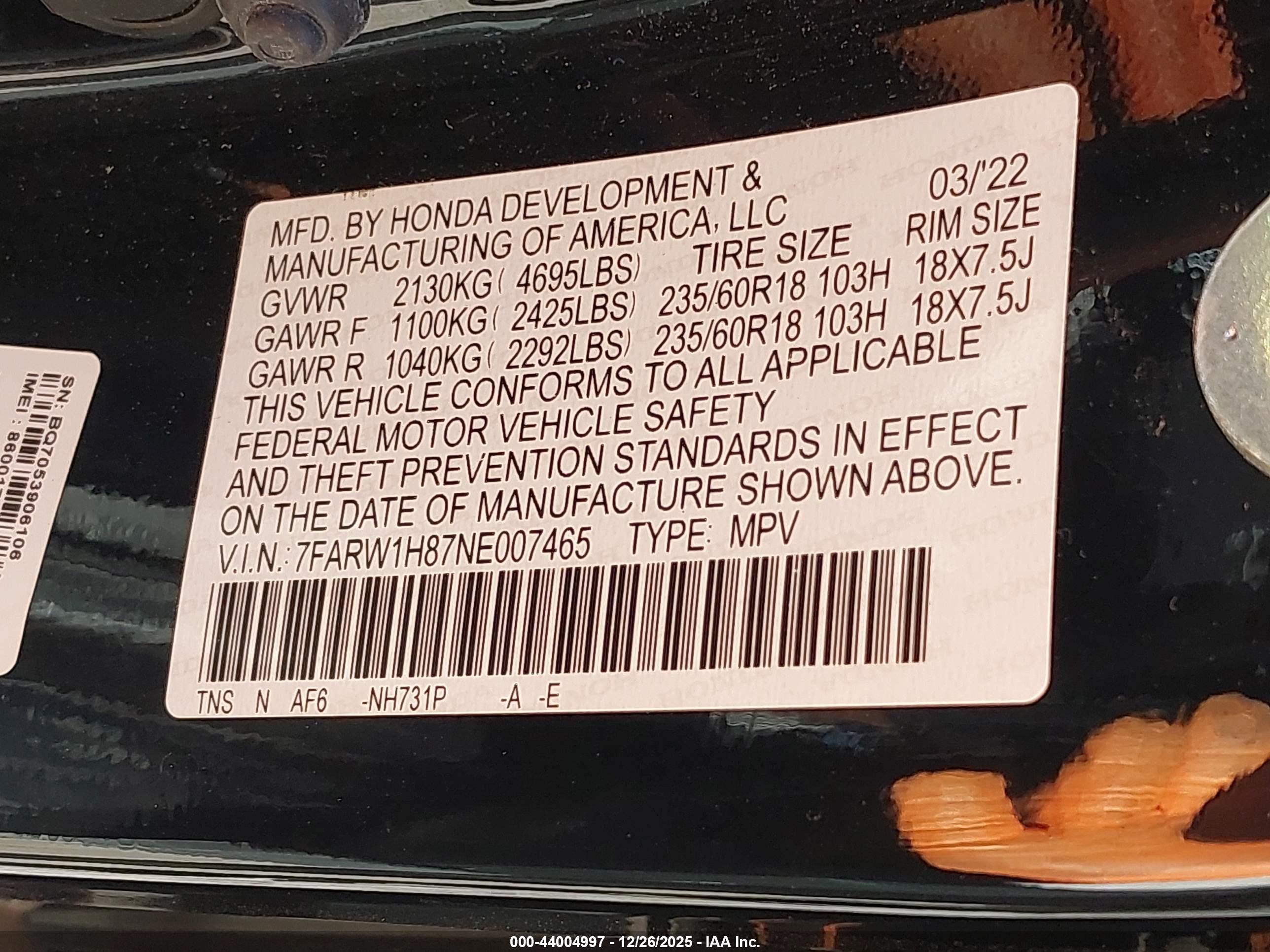 HONDA CR-V image 9
