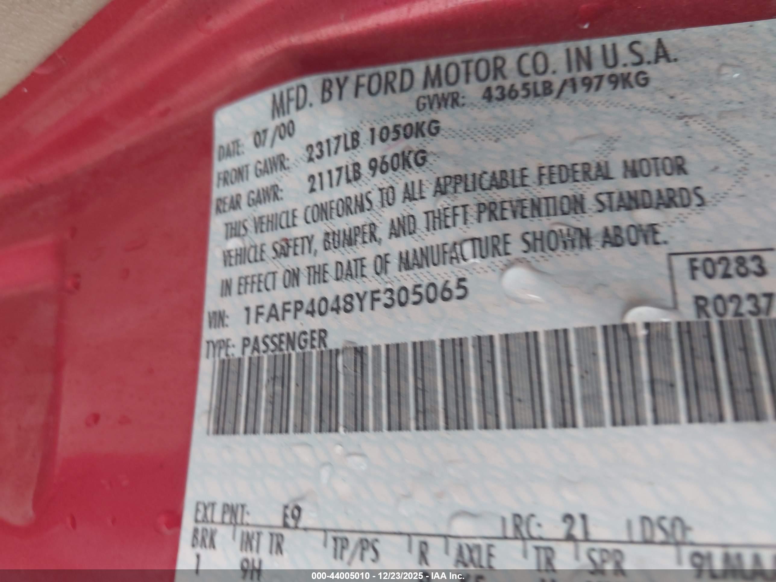 FORD MUSTANG image 9