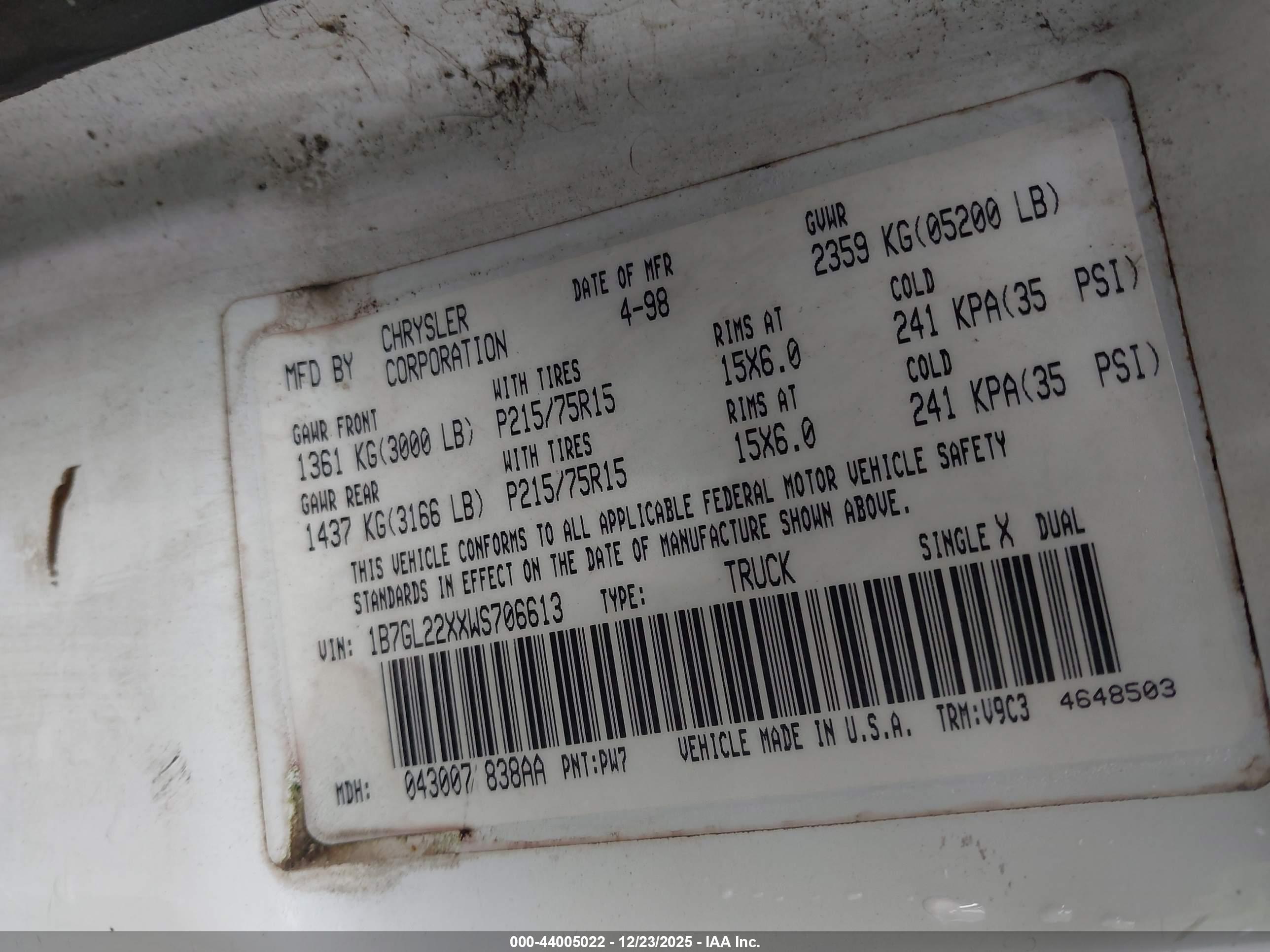 DODGE DAKOTA image 9