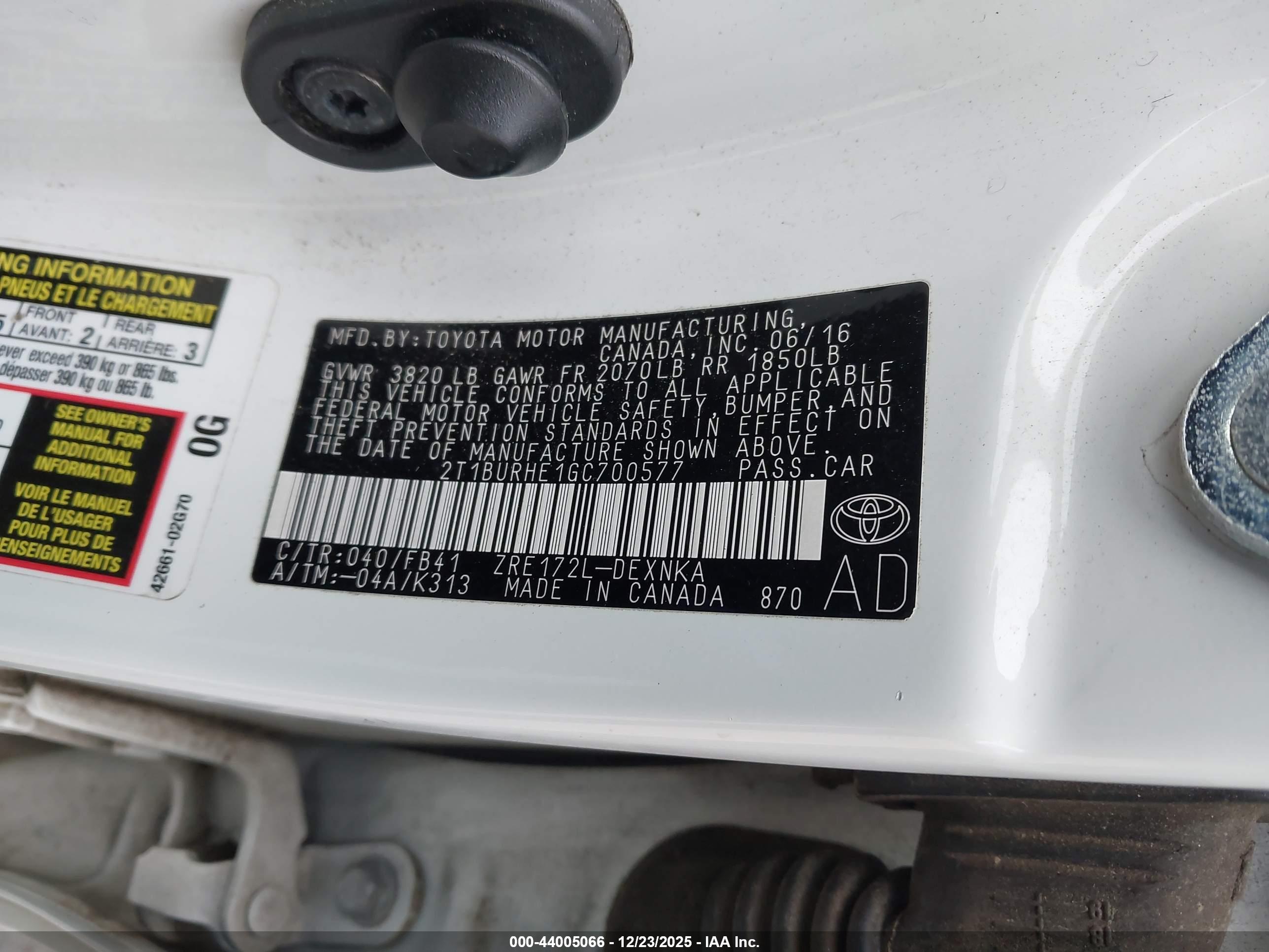 TOYOTA COROLLA image 9