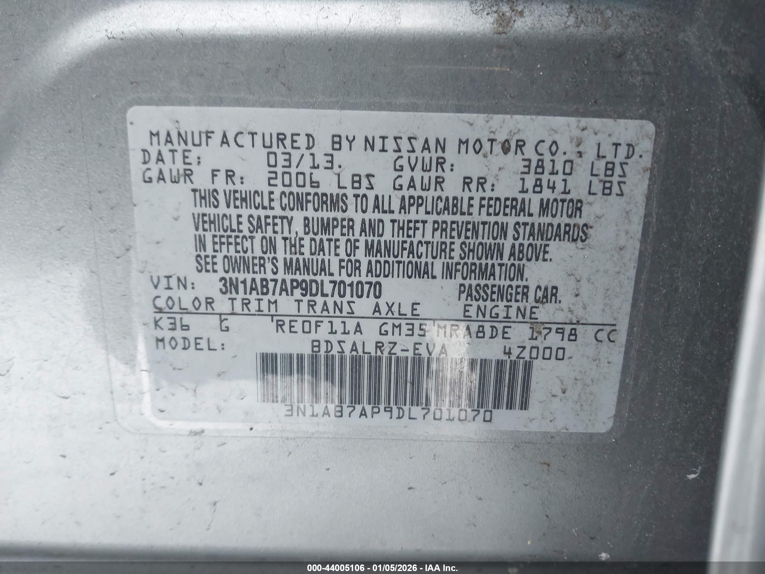 NISSAN SENTRA image 9