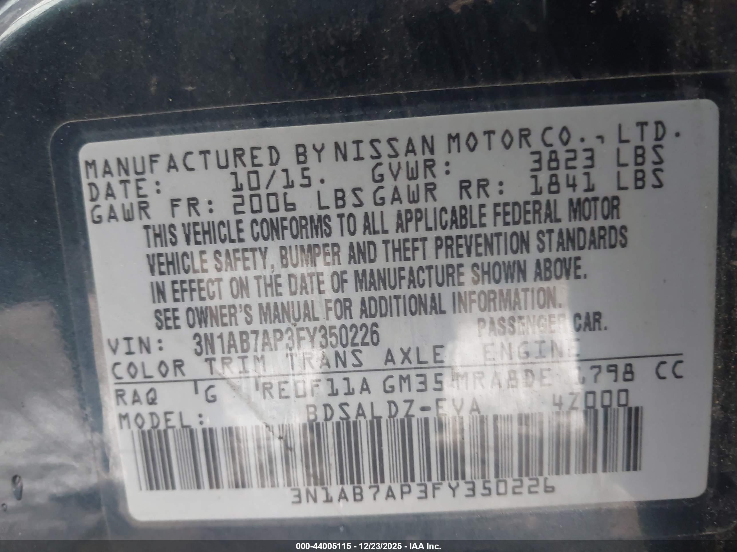 NISSAN SENTRA image 9