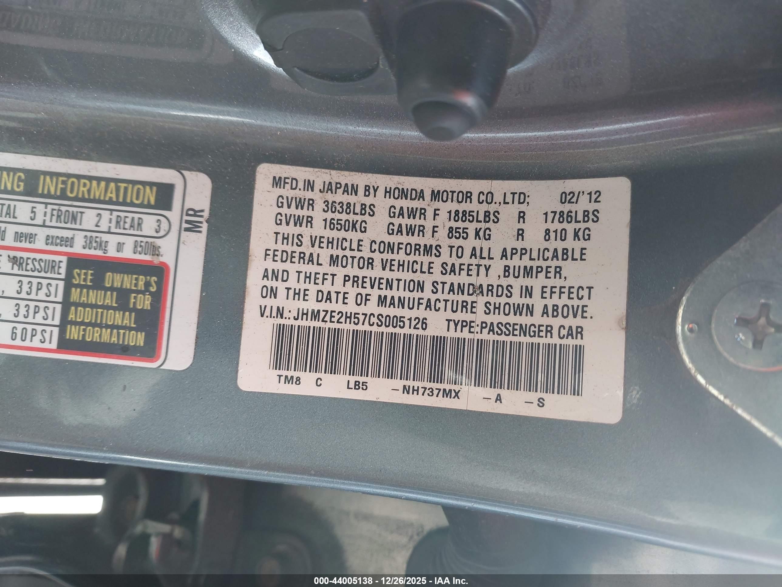 HONDA INSIGHT image 9