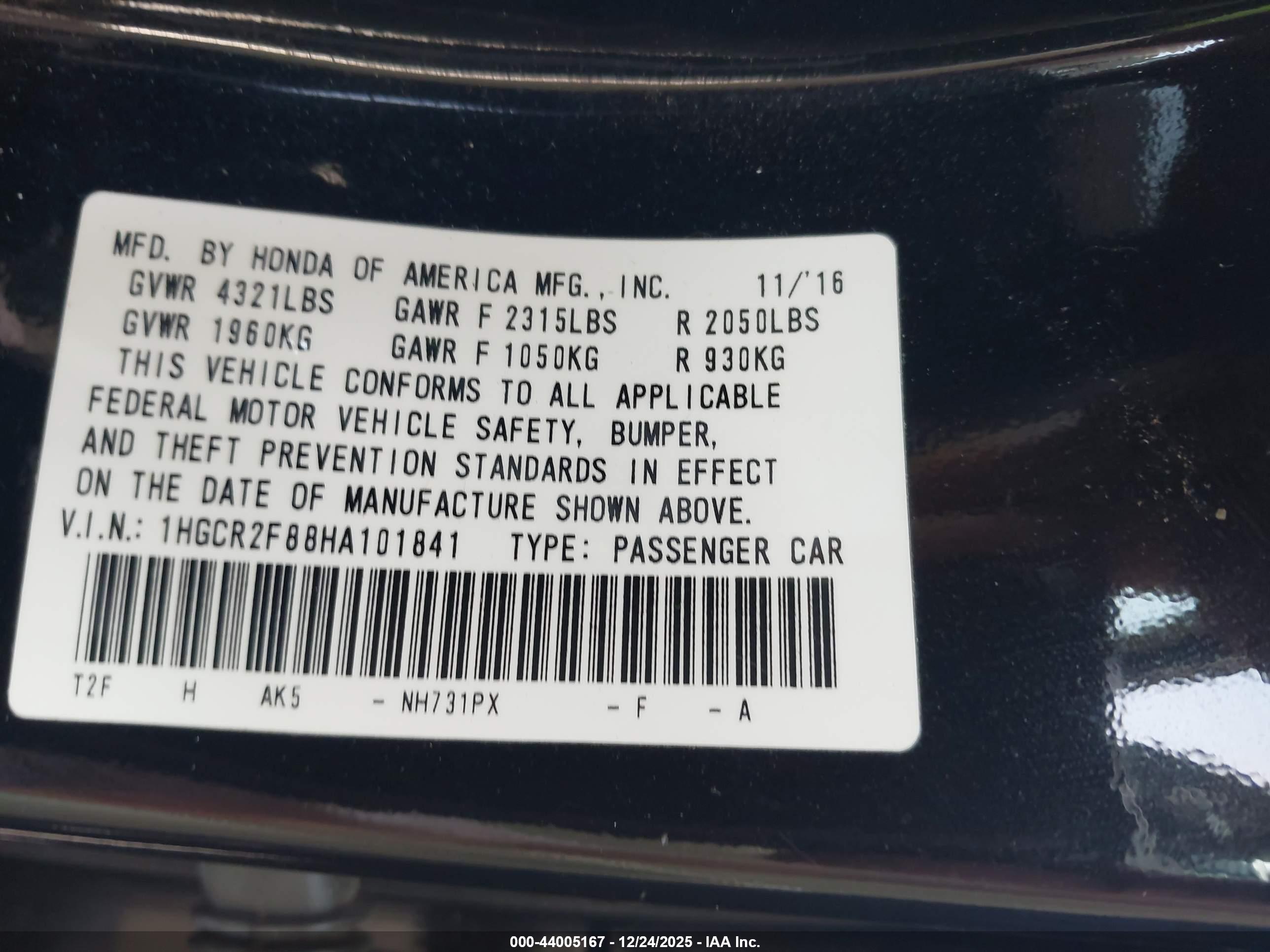 HONDA ACCORD image 9