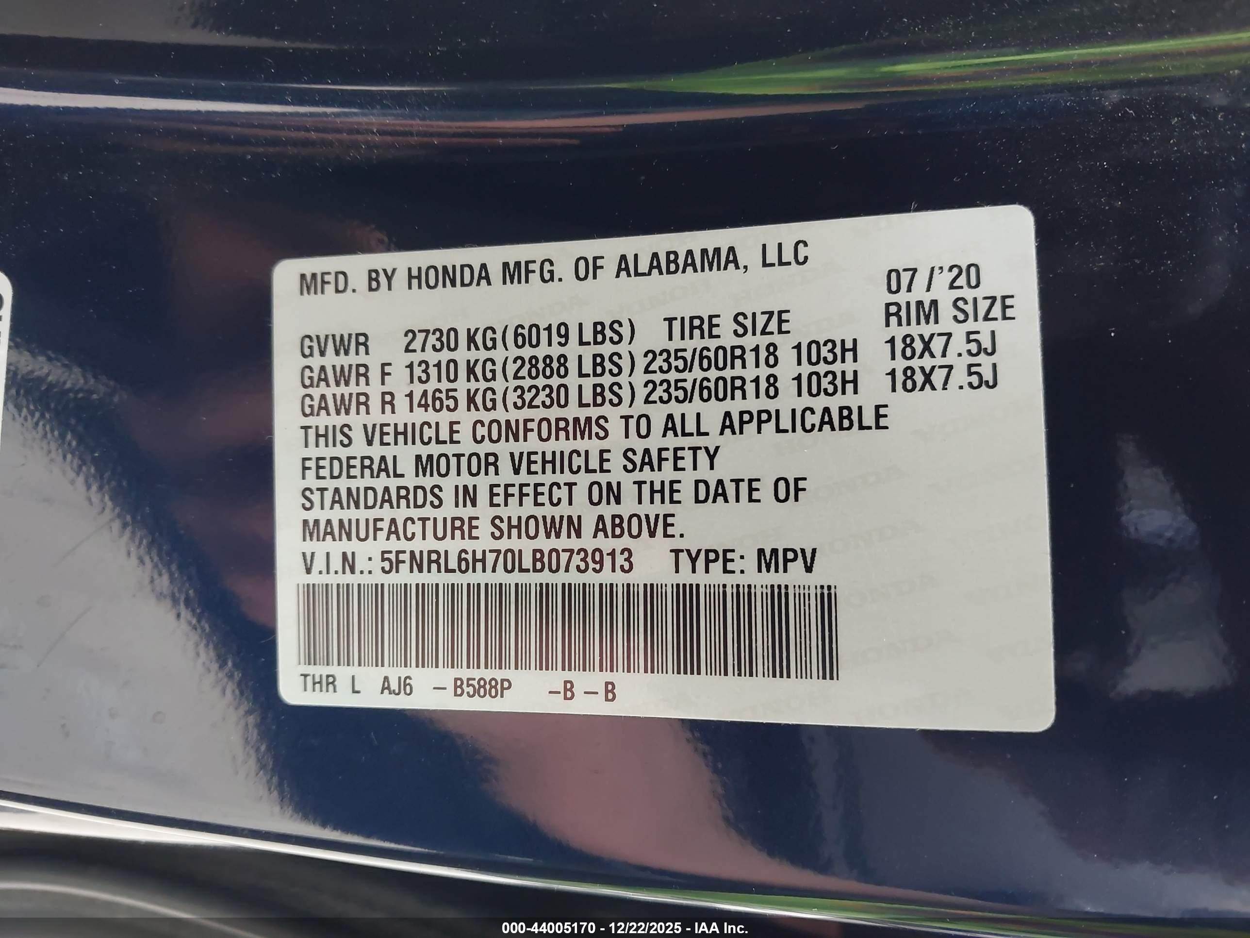 HONDA ODYSSEY image 9