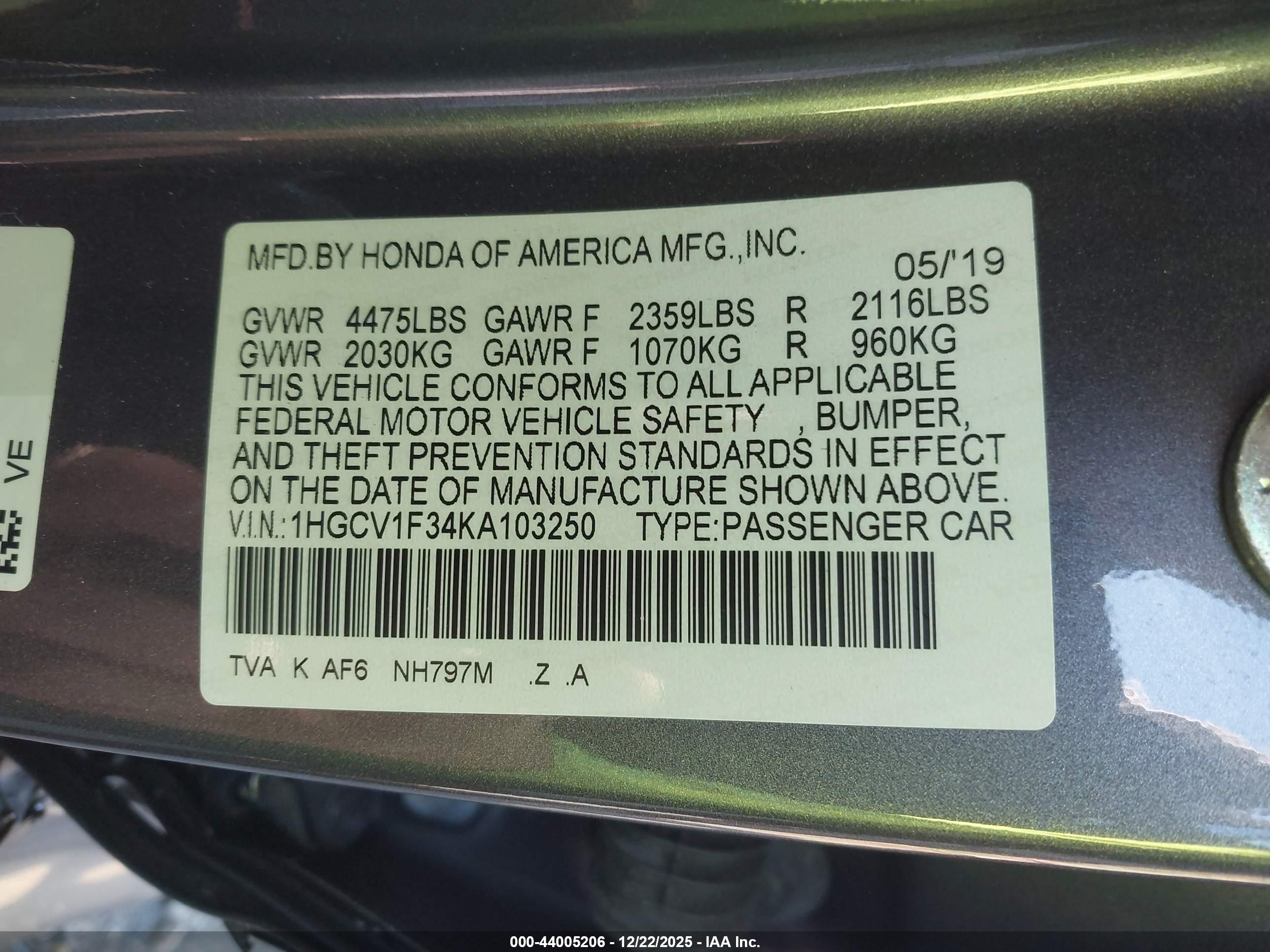 HONDA ACCORD image 9