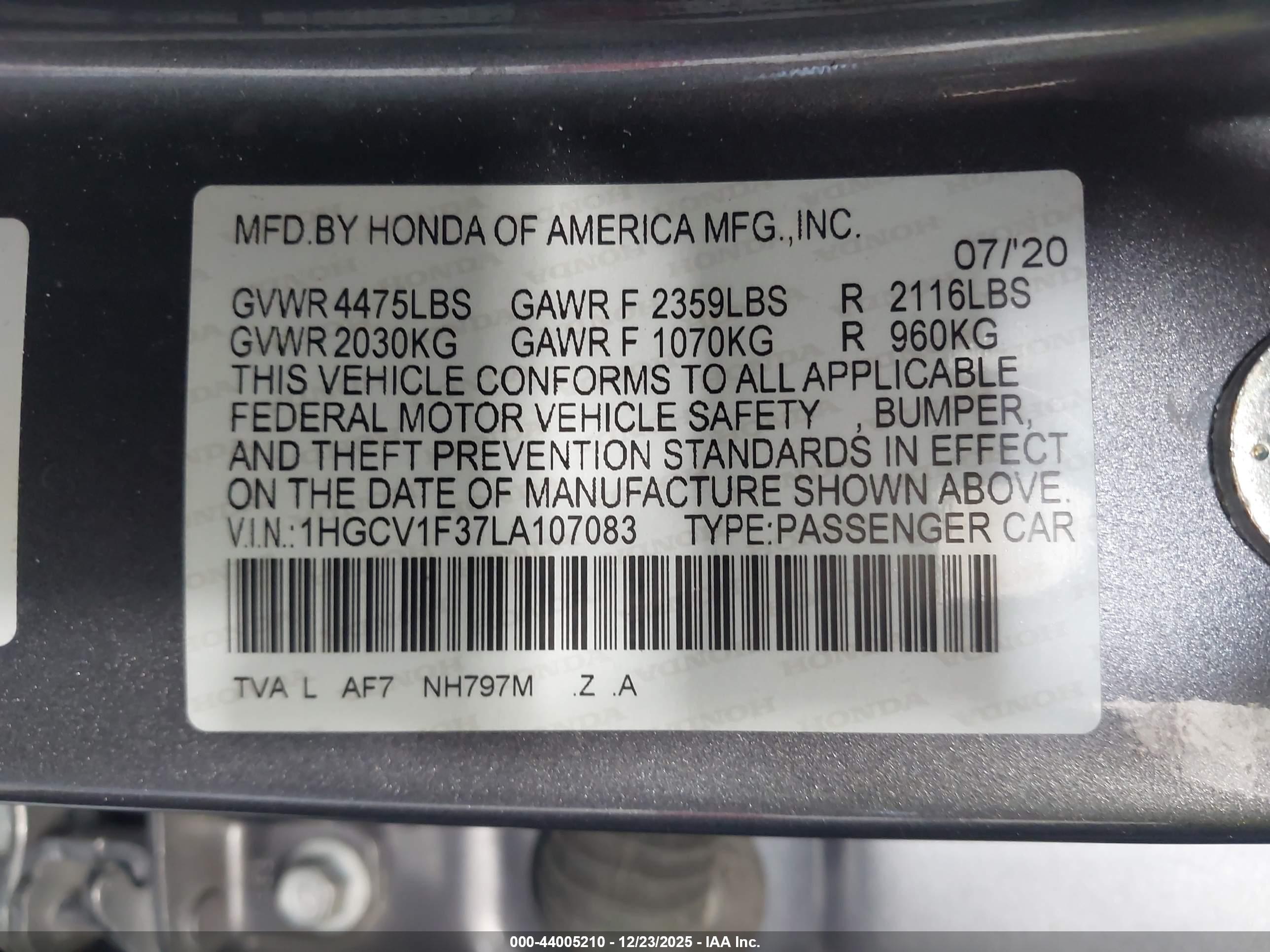HONDA ACCORD image 9
